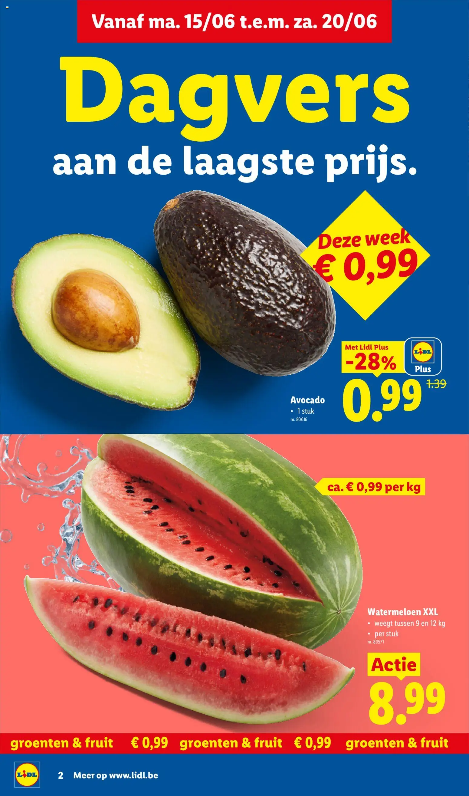 {H1} | Pagina: 2 | Producten: Fruit, Groenten, Watermeloen, Avocado
