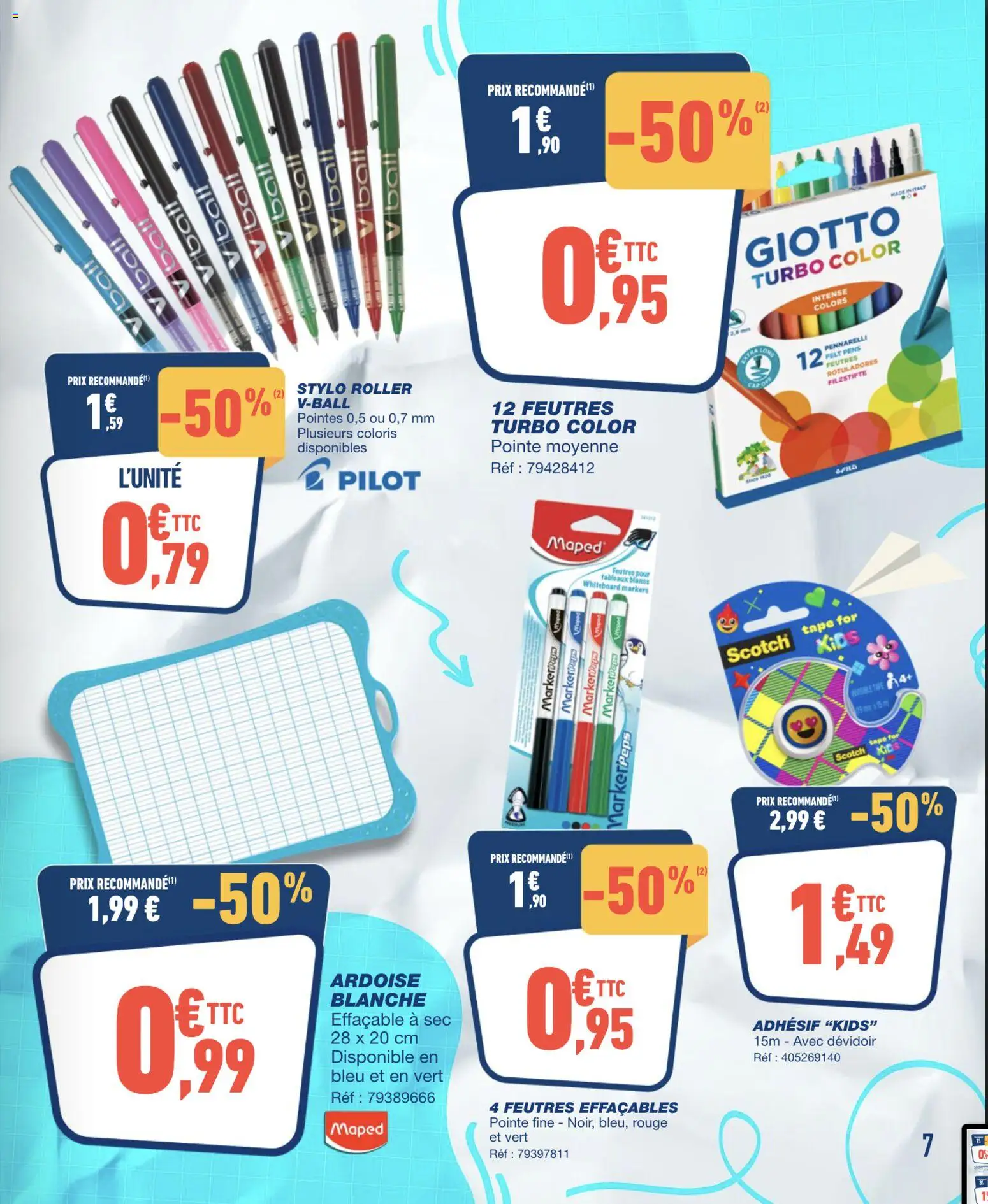 {H1} | Page: 7 | Produits: Stylo
