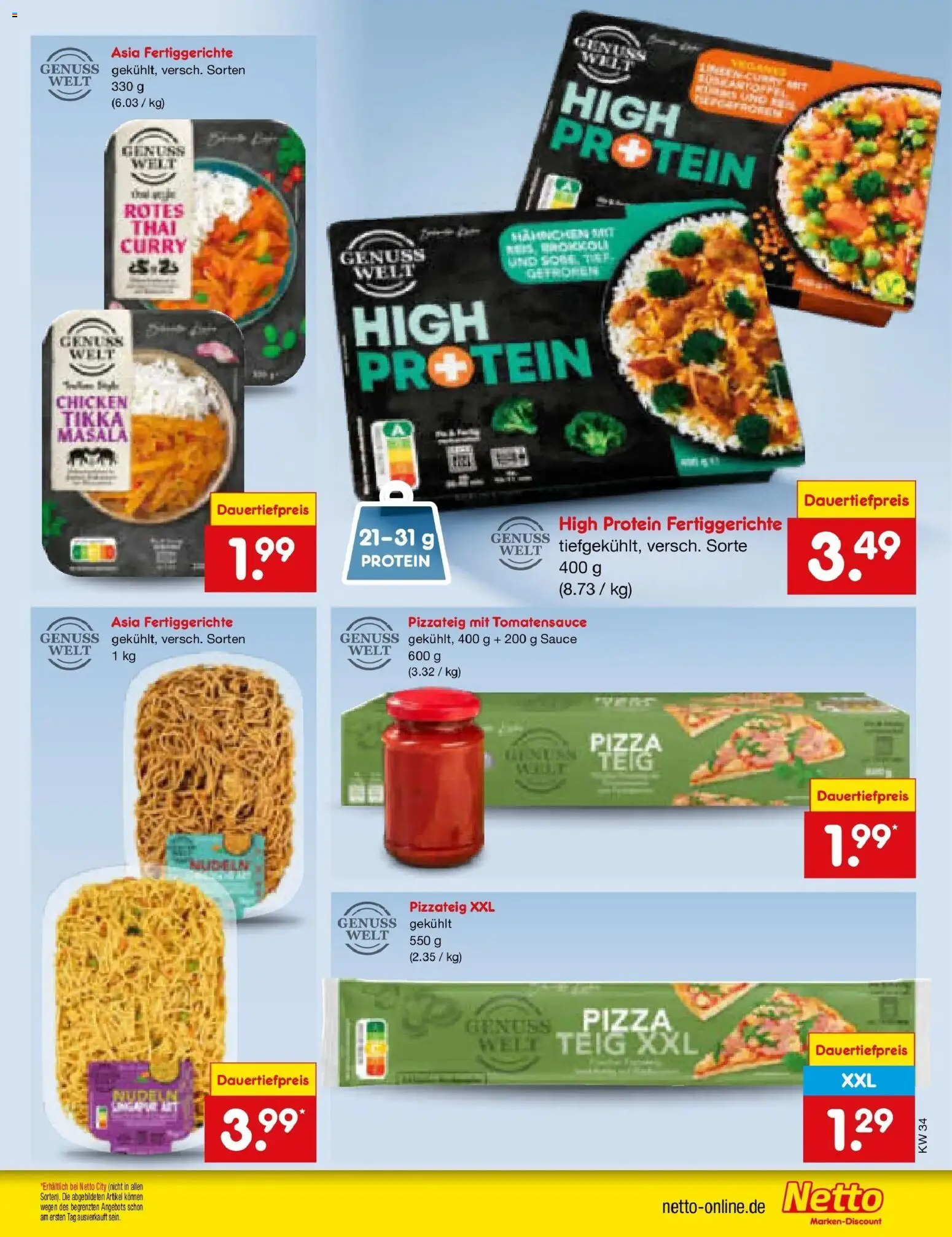 Netto Marken-Discount Prospekt Mistelbach – gültig ab 17.08.2026 | Seite: 59 | Produkte: Fertiggerichte, Pizza, Nudeln