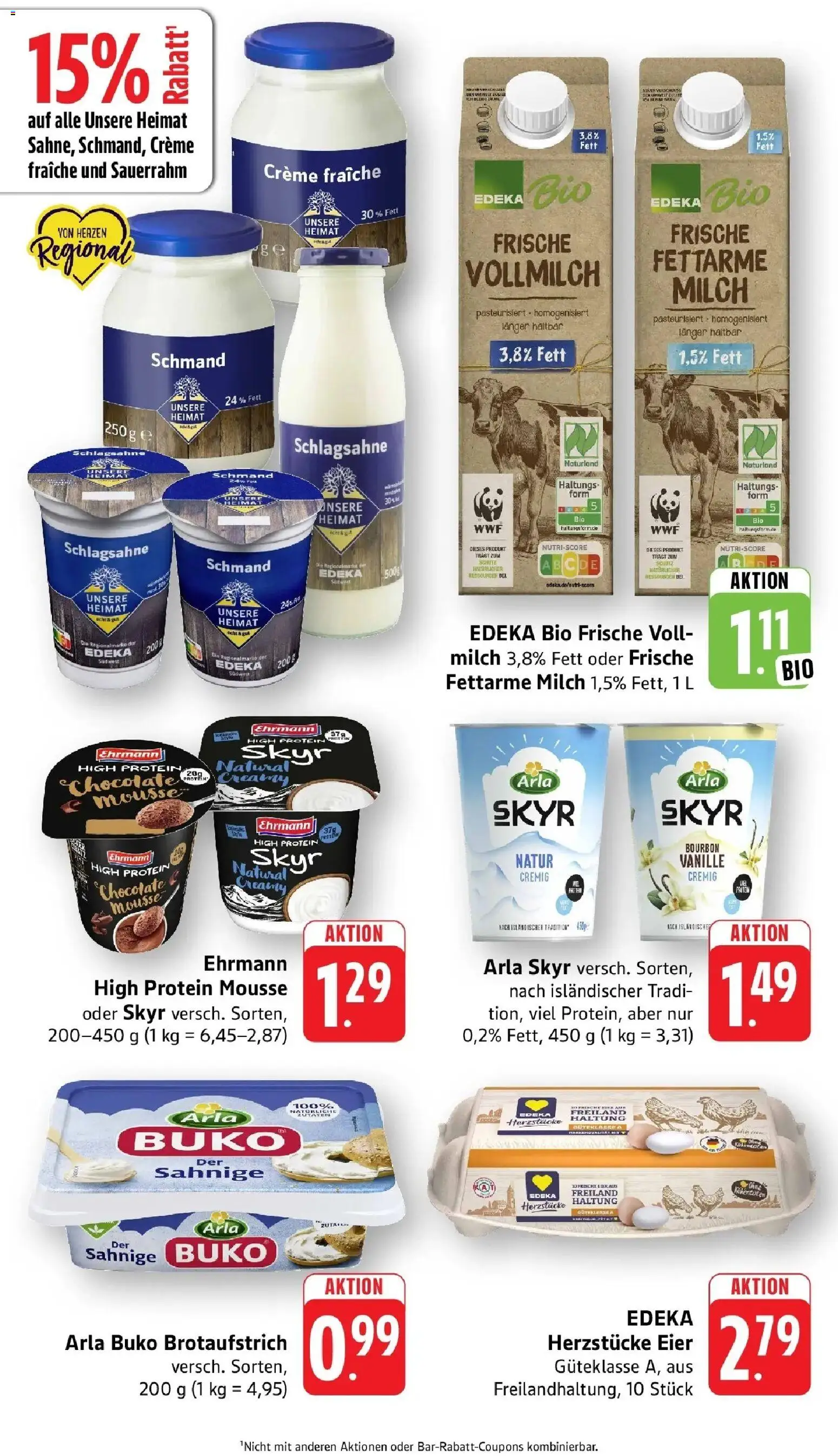 nah & gut Prospekt Offenburg-Zunsweier – gültig ab 07.09.2026 | Seite: 4 | Produkte: Eier, Milch 1,5%, Creme, Bourbon