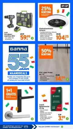 GAMMA folder - Voorbeeld van een folder van GAMMA, geldig van 06.05.2026 | Pagina: 18 | Producten: Koffer, Vloeren