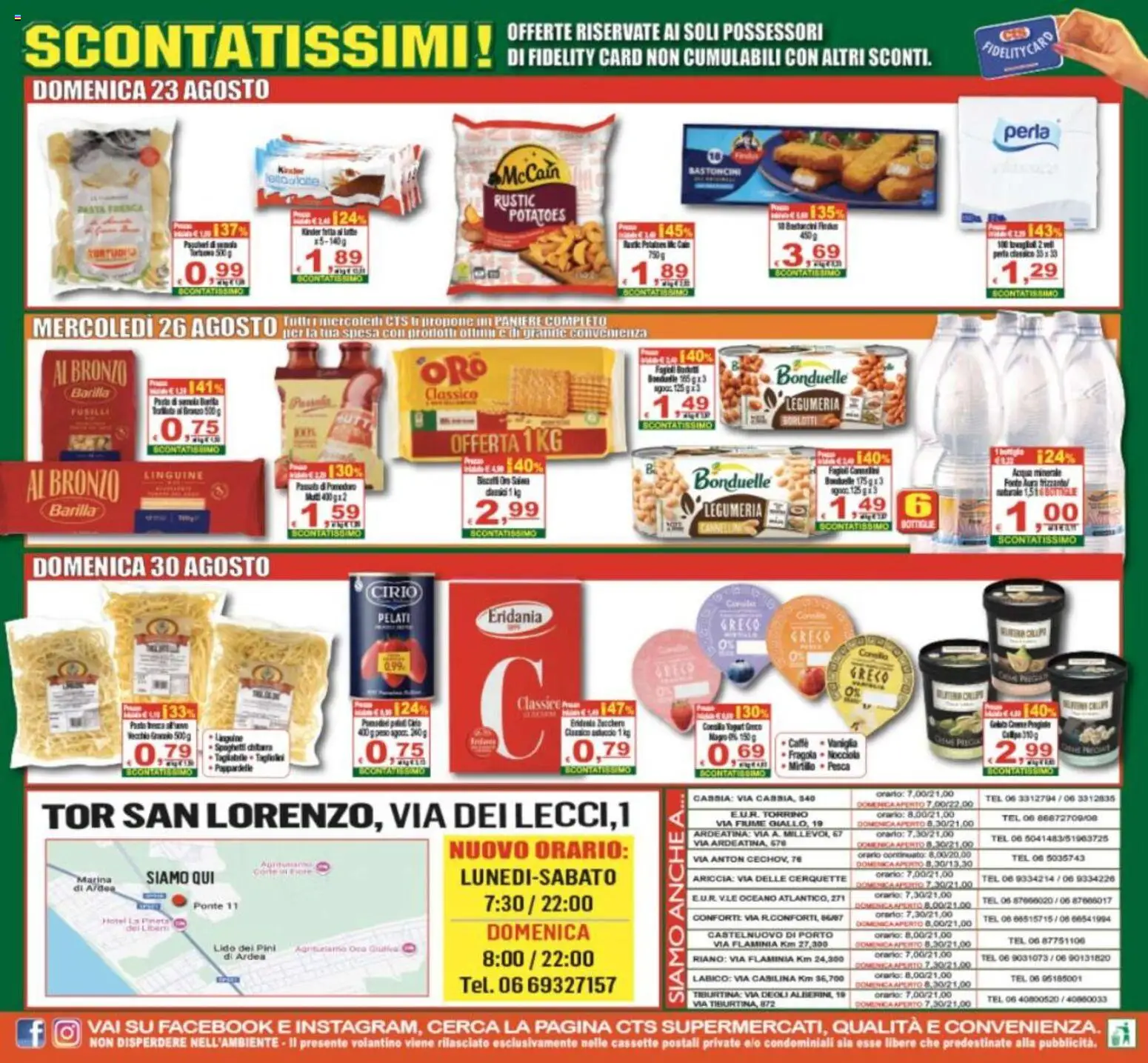 Volantino CTS del 21/08/2026 | Pagina: 24 | Prodotti: Linguine, Oca, The, Fusilli