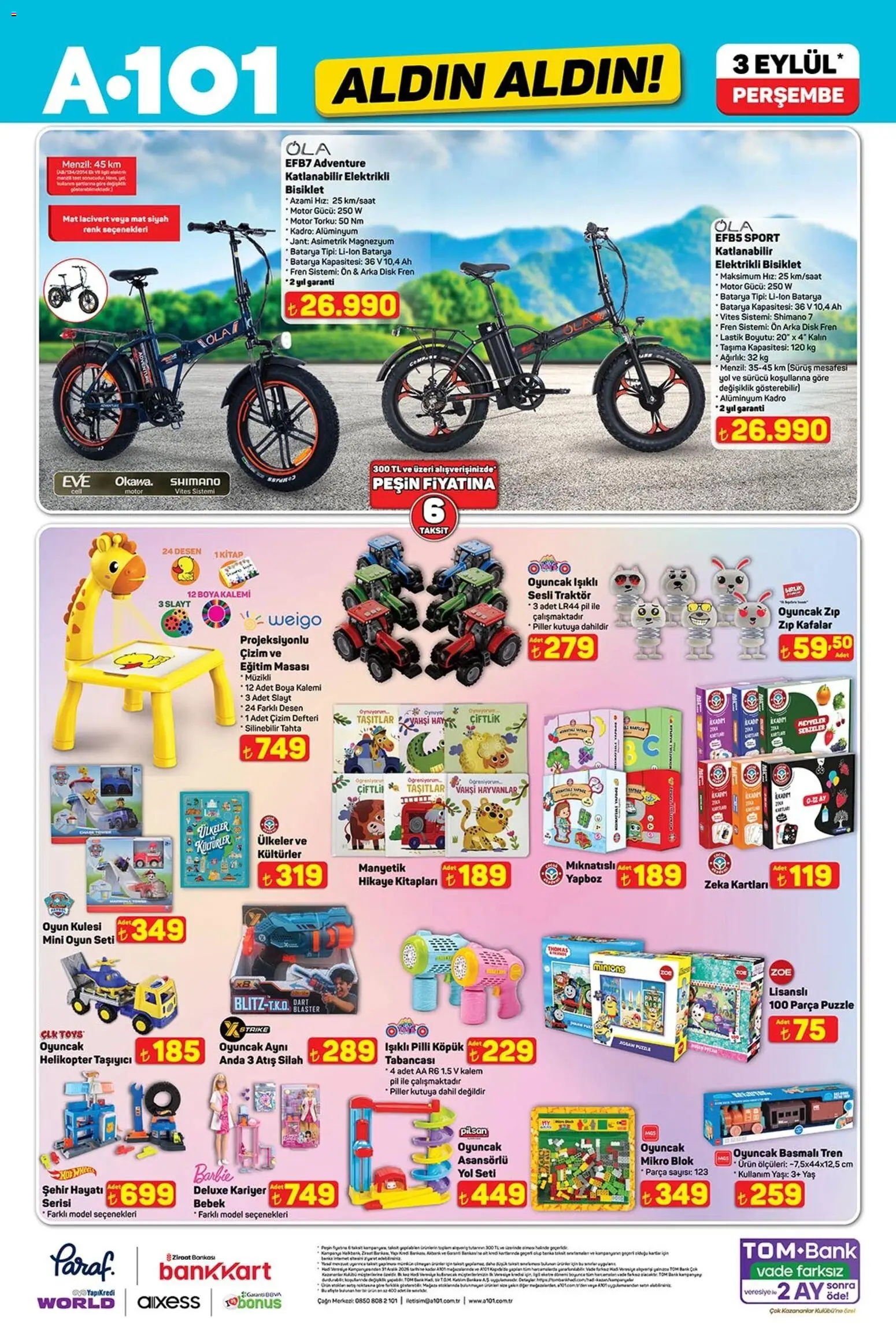 A101 - Katalog Aldın Aldın - 03 Eylül 2026 tarihinden itibaren geçerlidir | Sayfa: 7 | Ürünler: Oyuncak, Boya kalemi, Disk, Ağırlık
