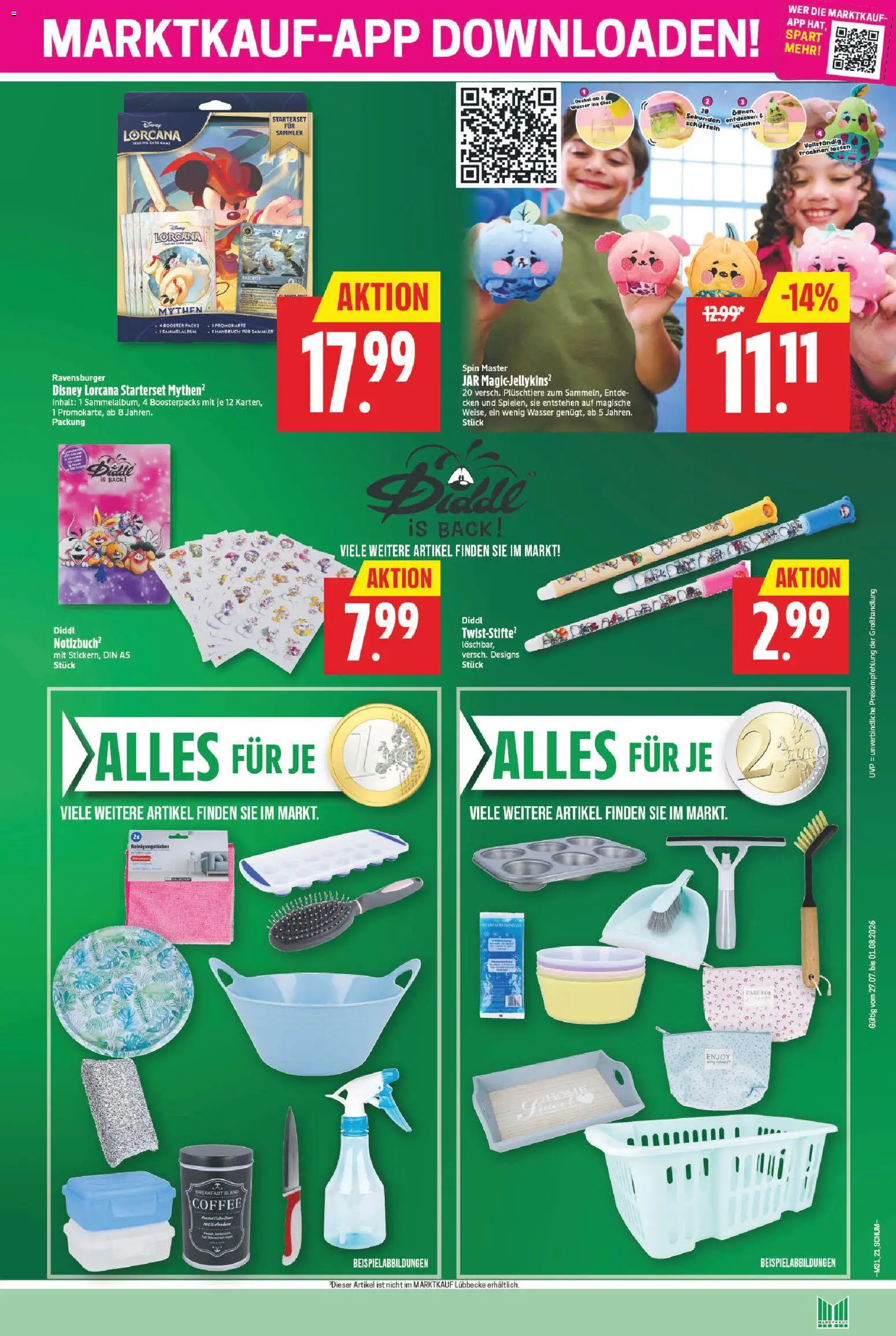 Marktkauf Prospekt – gültig ab 27.07.2026 | Seite: 21 | Produkte: Wasser, Reinigungstücher