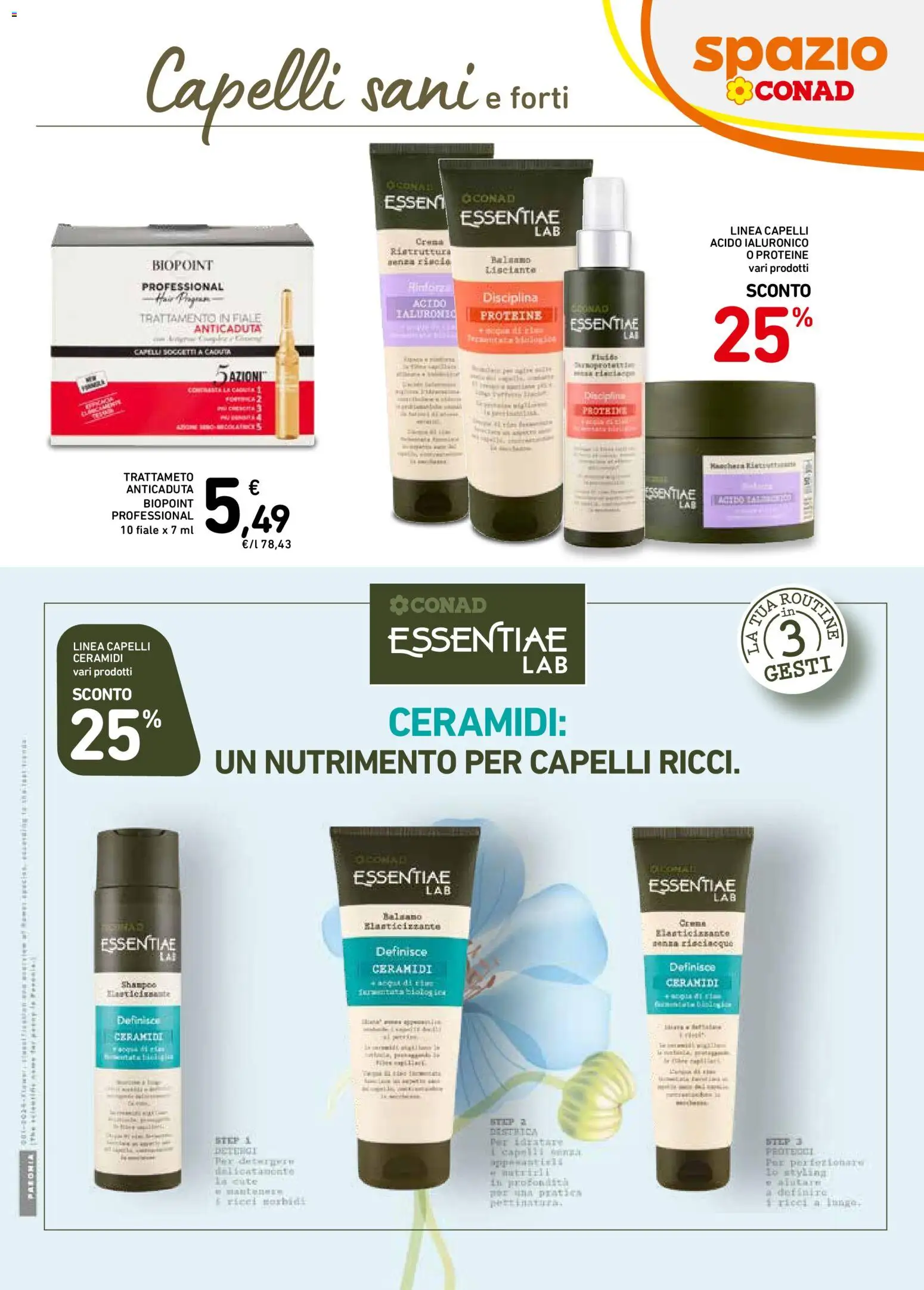 Volantino Spazio Conad del 18/09/2026 | Pagina: 13 | Prodotti: Shampoo, Balsamo