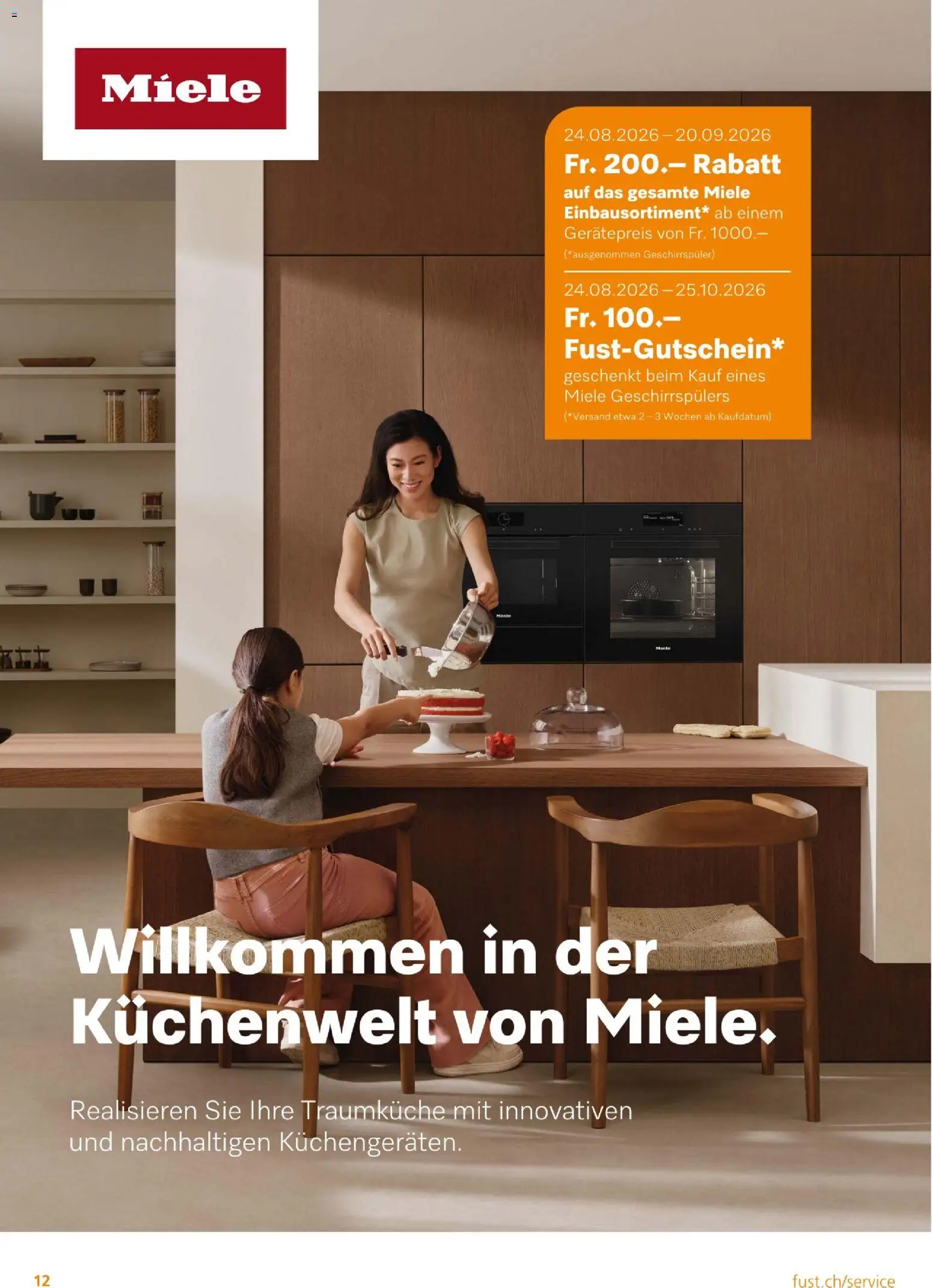 Fust aktionen Einbau – gültig ab 17.09.2026 | Seite: 12 | Produkte: Geschirrspüler, Miele