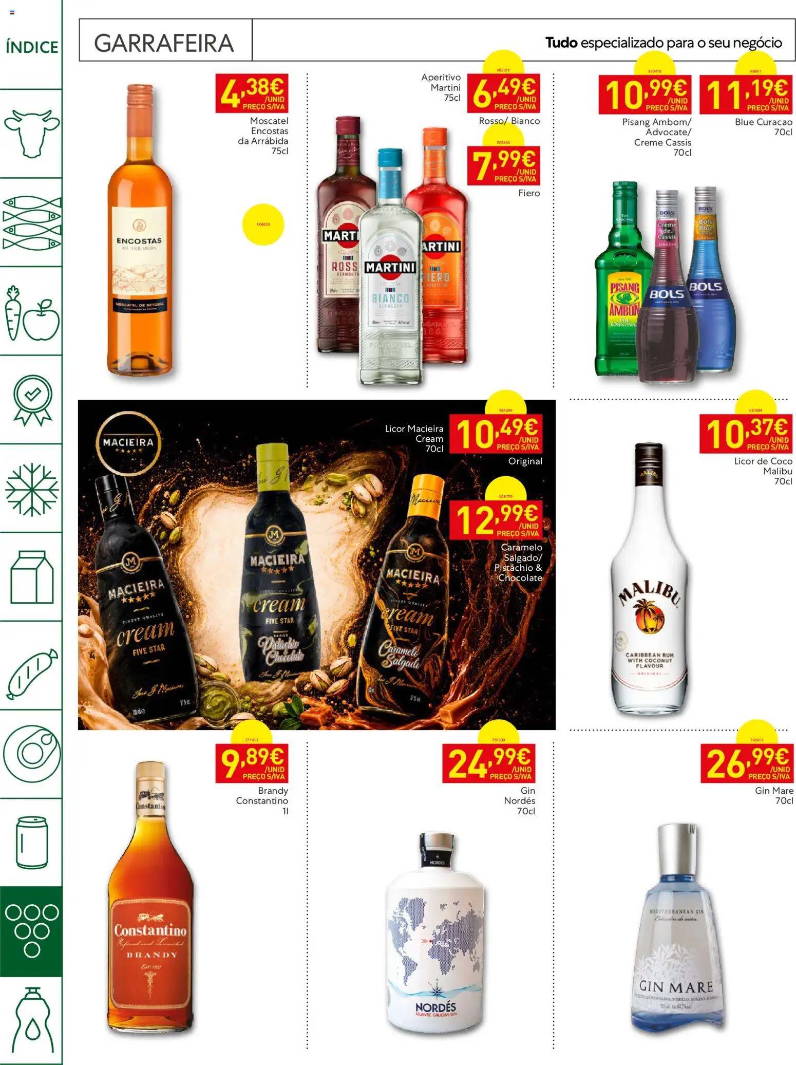 Recheio Horeca Madeira │ válido de 08/09/2026 | Página: 28 | Produtos: Martini, Brandy, Coco, Creme