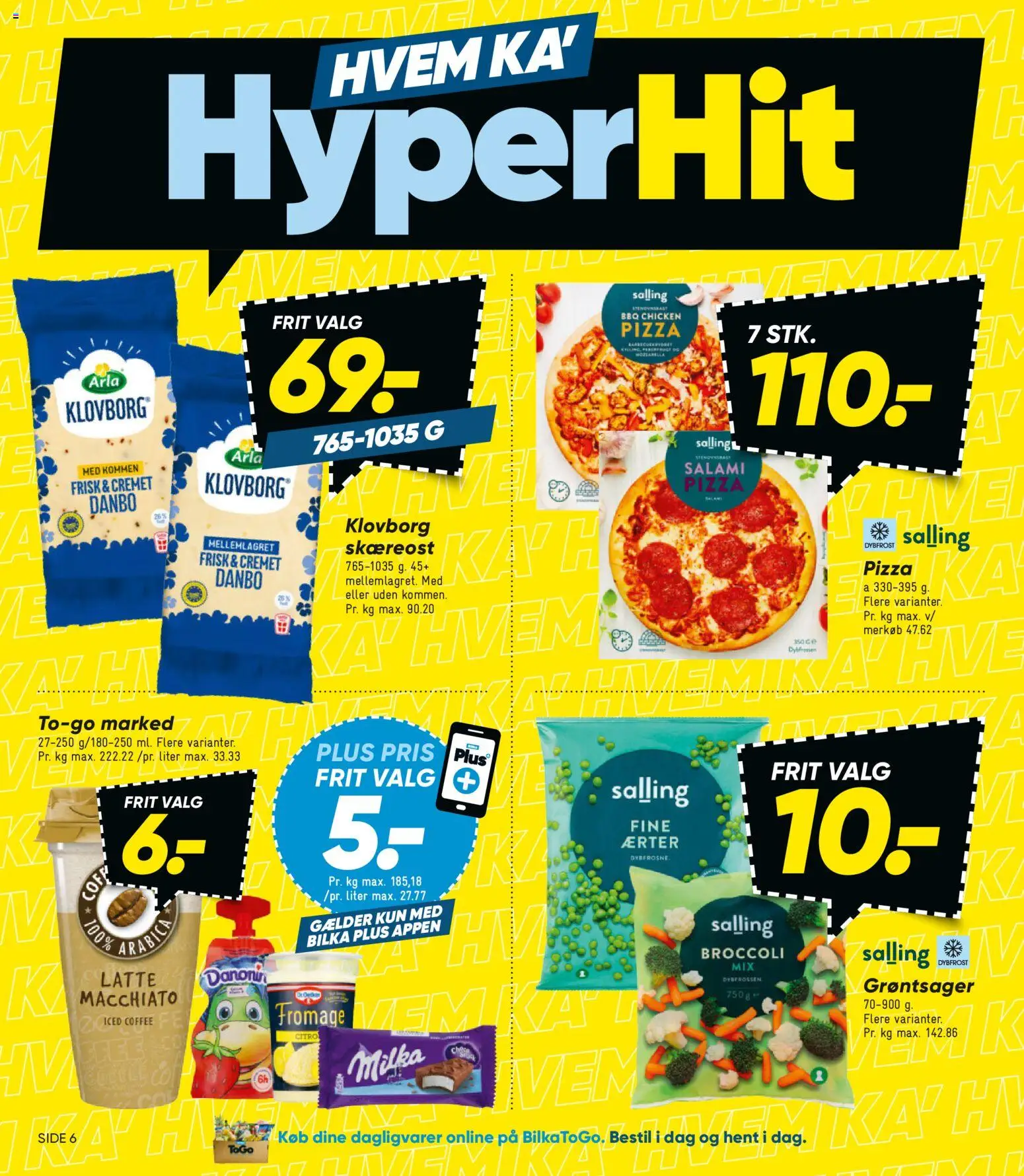 Bilka tilbudsavis – gyldig fra 05.06.2026 | Side: 6 | Produkter: Salami, Pizza, Broccoli, Ærter
