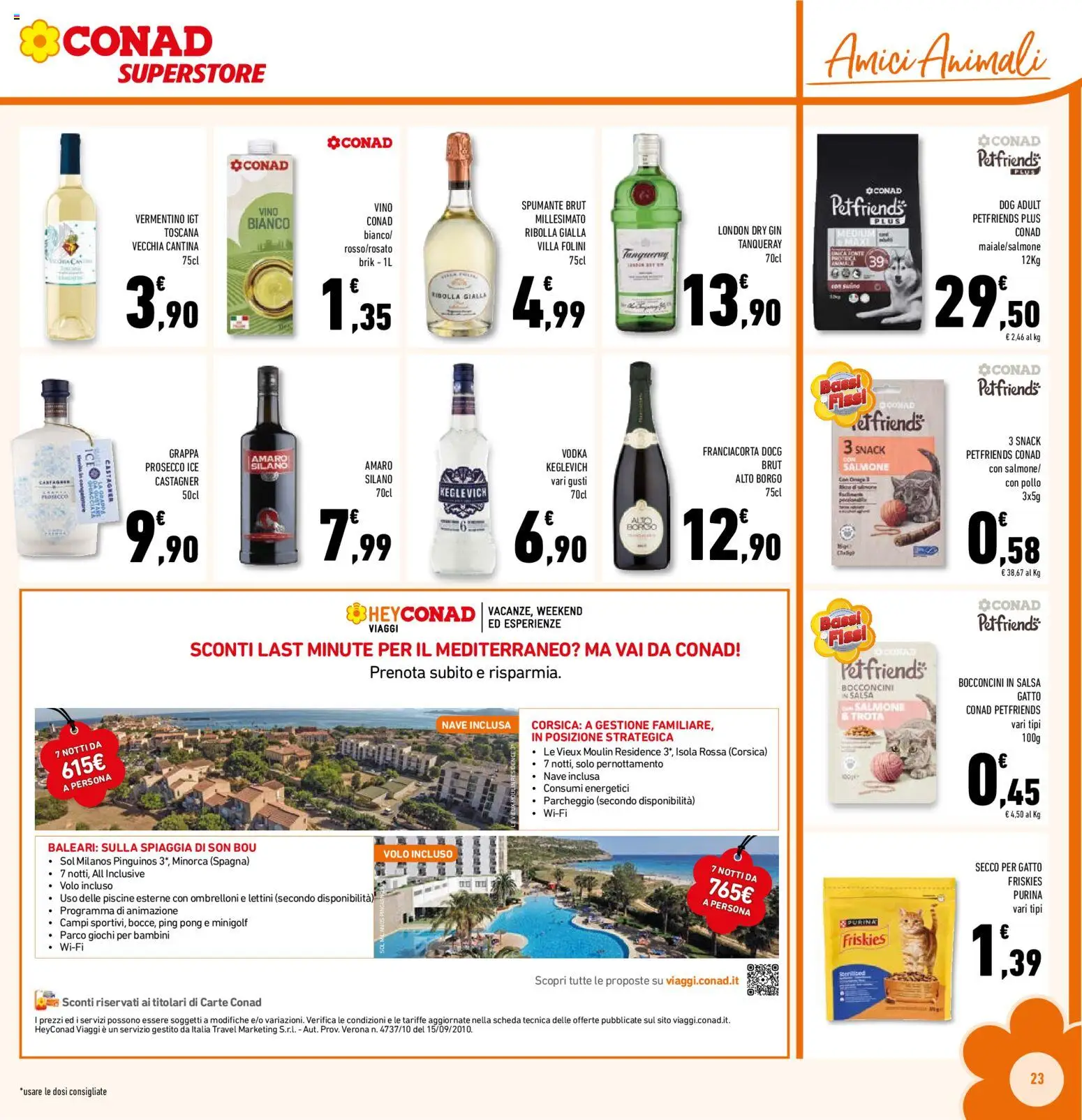 Volantino Conad del 29/07/2026 | Pagina: 23 | Prodotti: Pollo, Salmone, Salsa, Amaro