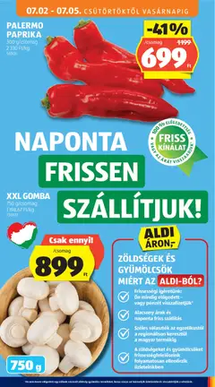 PALERMO PAPRIKA, 300 g/csomag, 2 330 Ft/kg - amely érvényes a következő dátumtól: 2026.07.02. | Oldal: 15