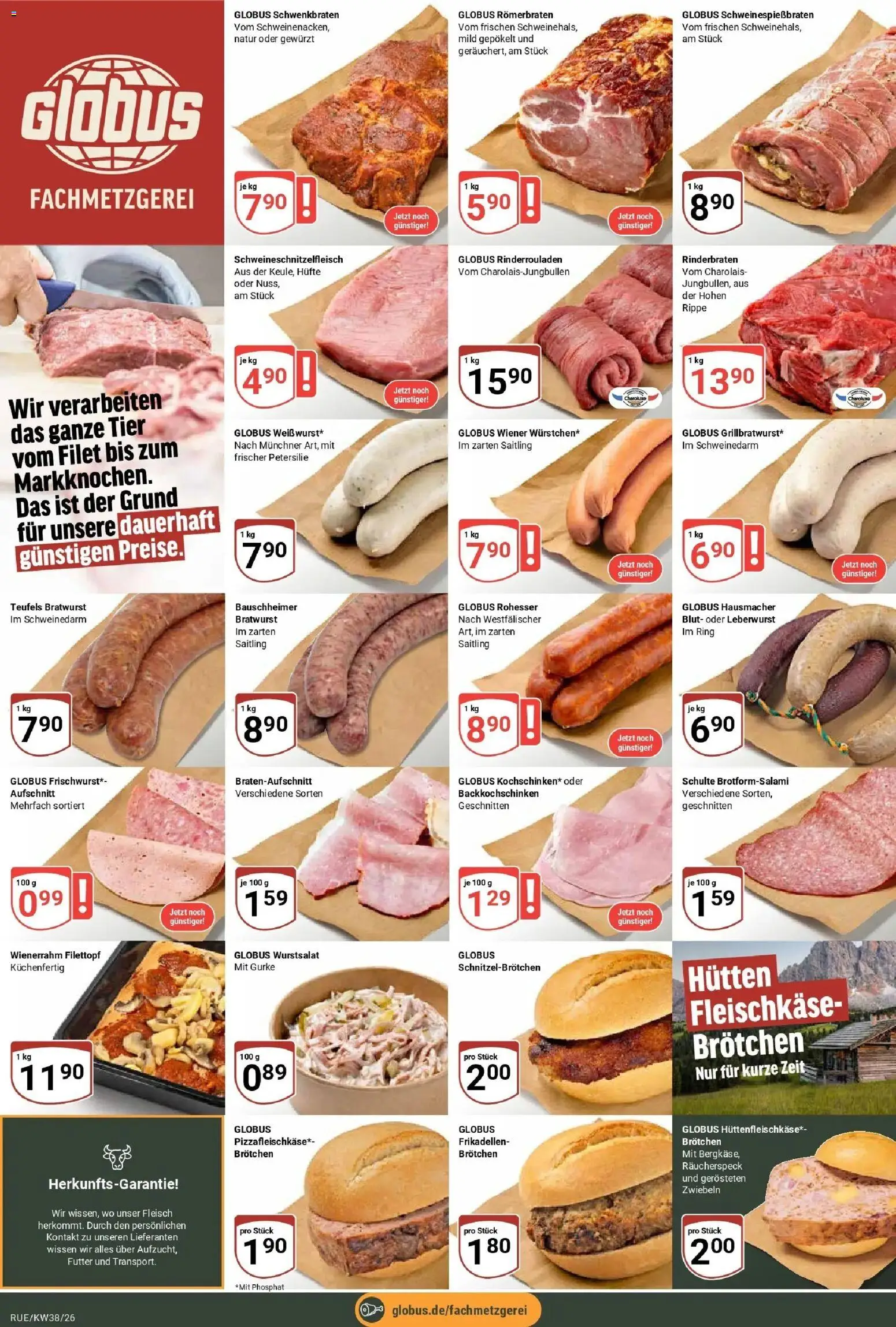 Globus Prospekt Rüsselsheim (ab 14.09.2026) » Angebote online | Seite: 9 | Produkte: Rinderrouladen, Rinderbraten, Bratwurst, Zwiebeln