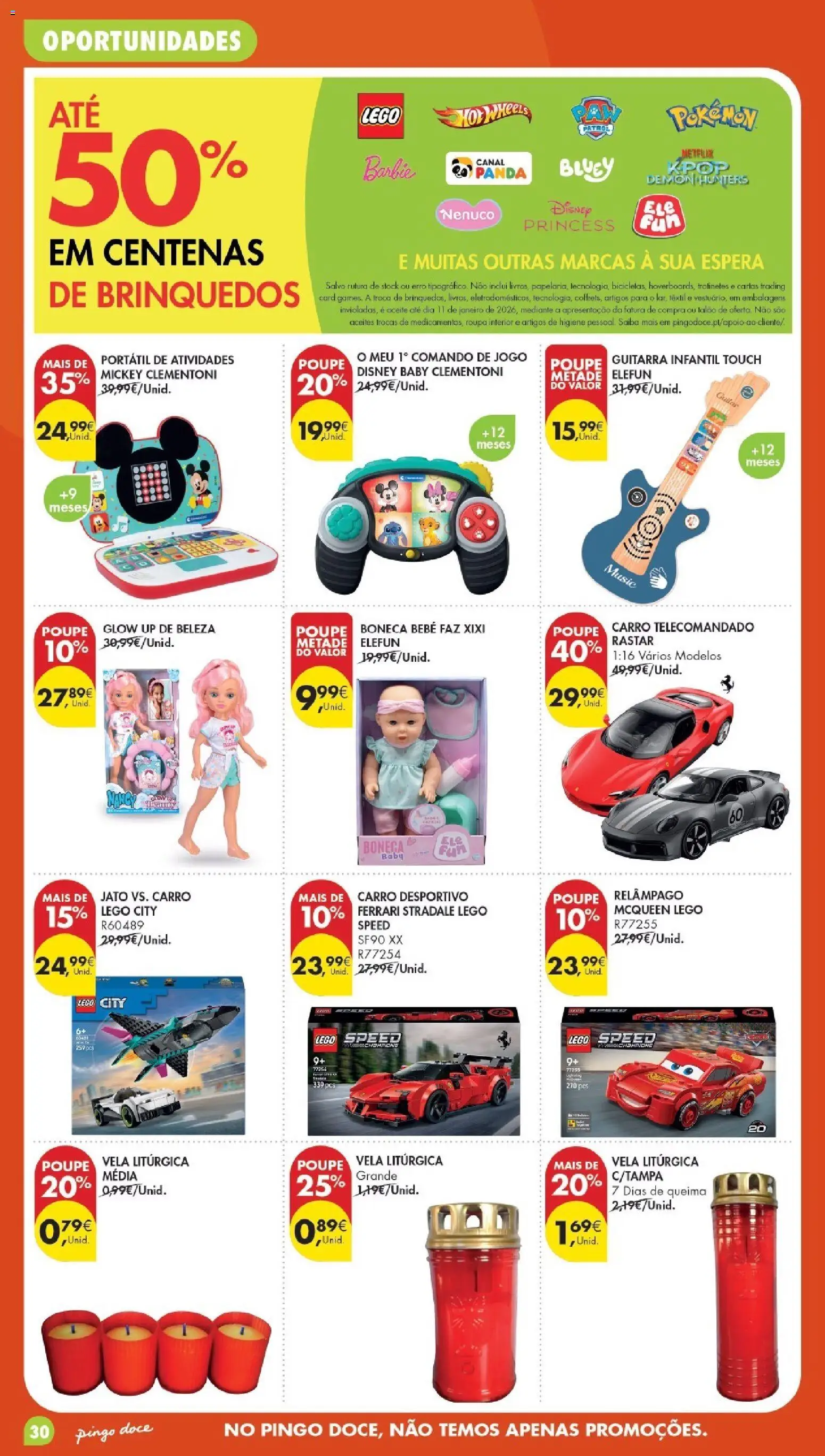 Pingo Doce folheto Poupe Esta Semana Madeira │ válido de 27/10/2026 | Página: 30 | Produtos: Roupa interior, Brinquedos, LEGO