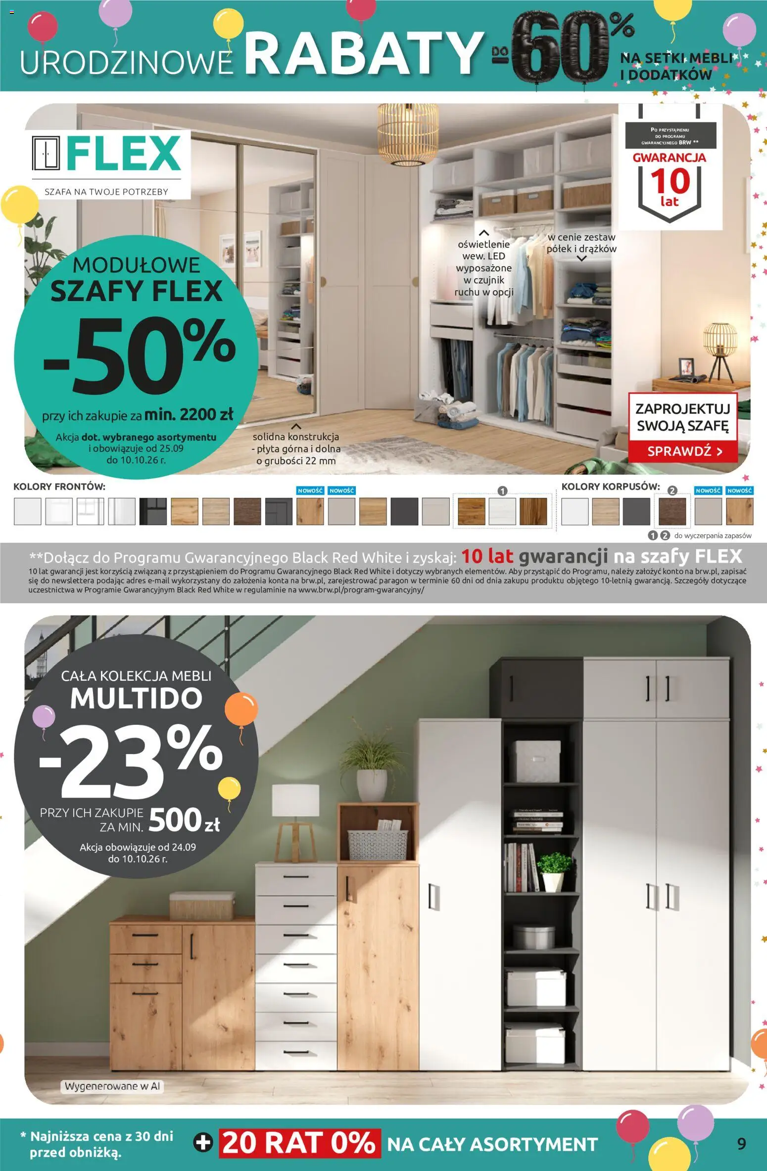 Black Red White promocje od 24.09.2026 | Strona: 9 | Produkty: Oświetlenie, Szafa
