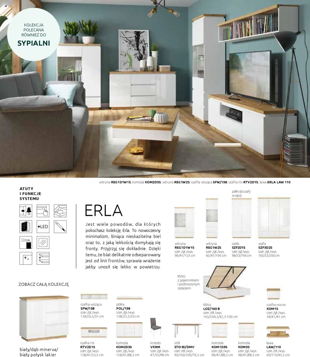 Black Red White Gazetka - Katalog rodzinnych wnętrz od 24.05.2024 | Strona: 22 | Produkty: Półka, szafka RTV, Witryna, Szafka nocna