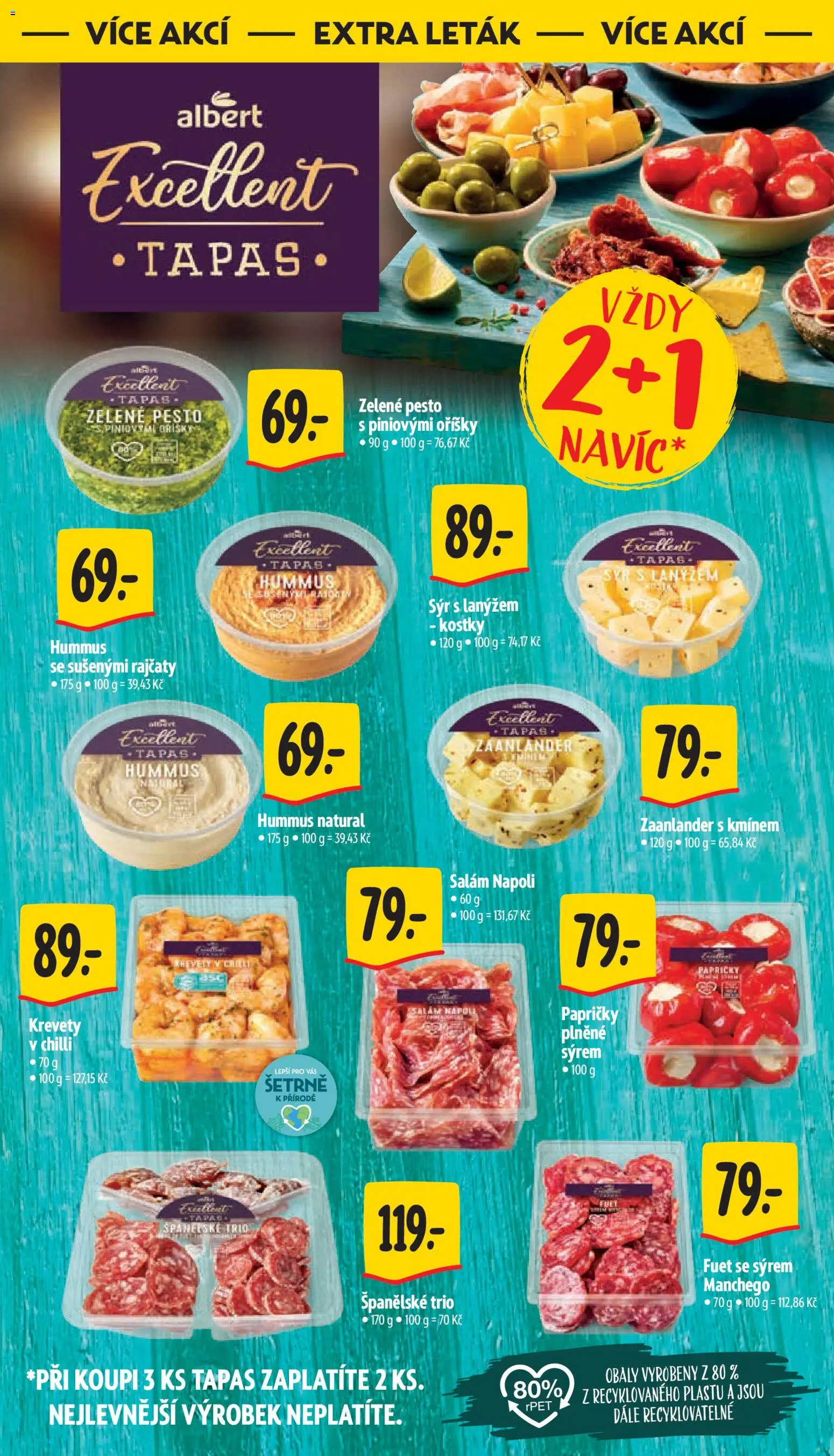 Albert leták - Supermarket od 29.07.2026 | Strana: 40 | Produkty: Vál, Hummus, Oříšky, Krevety