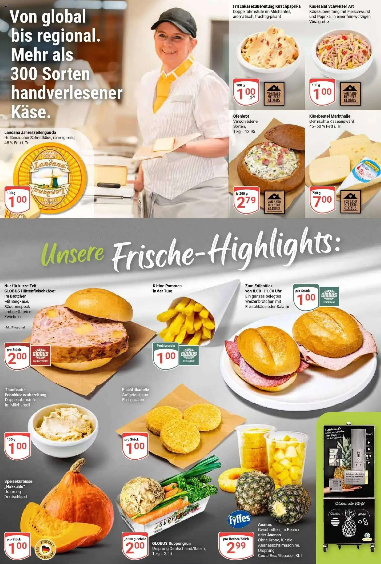 Globus Prospekt Grünstadt (ab 21.09.2026) » Angebote online | Seite: 2 | Produkte: Pommes, Zwiebeln, Salami, Uhr
