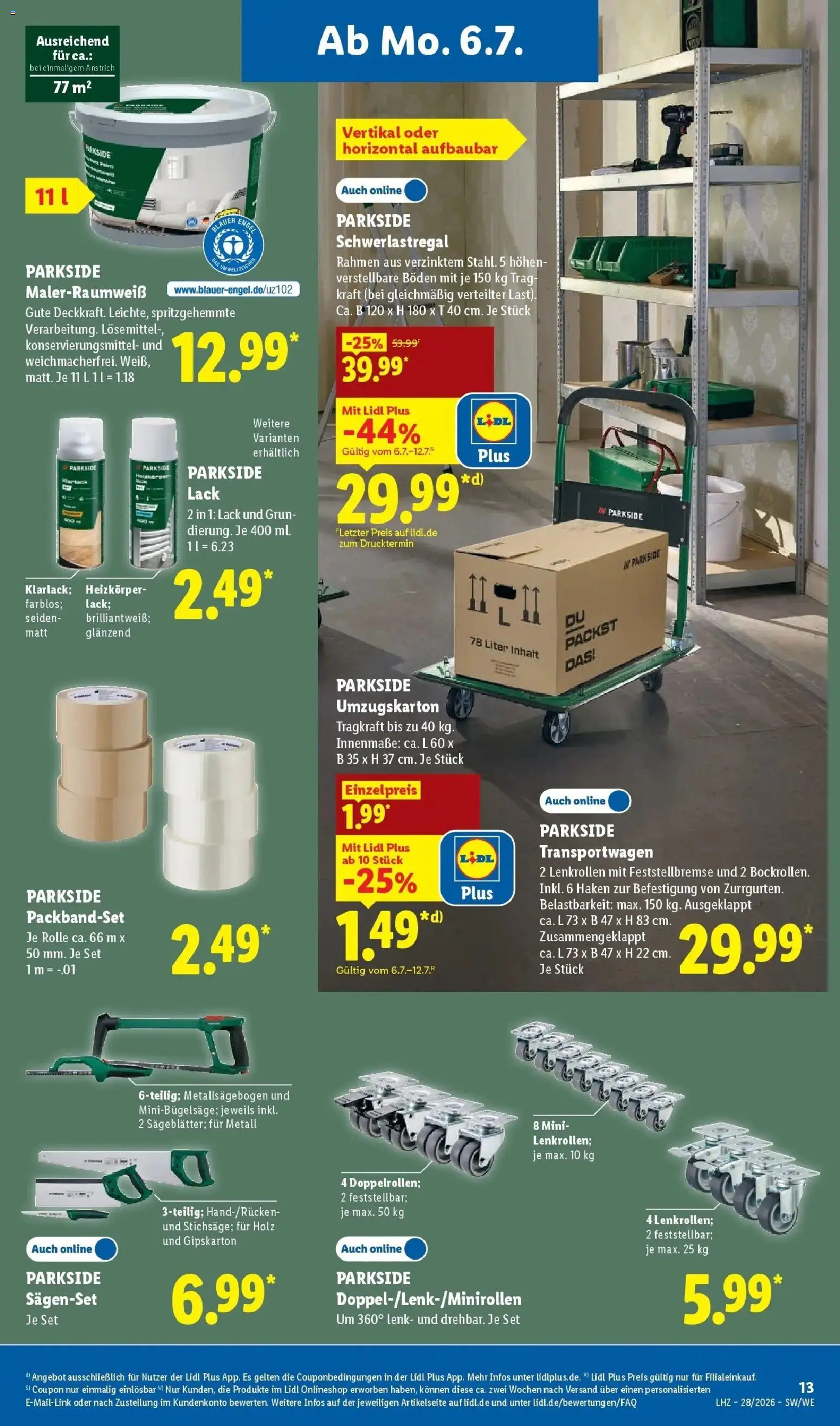 Lidl Prospekt Plettenberg – gültig ab 06.07.2026 | Seite: 27 | Produkte: Box, Heizkörper, Schwerlastregal