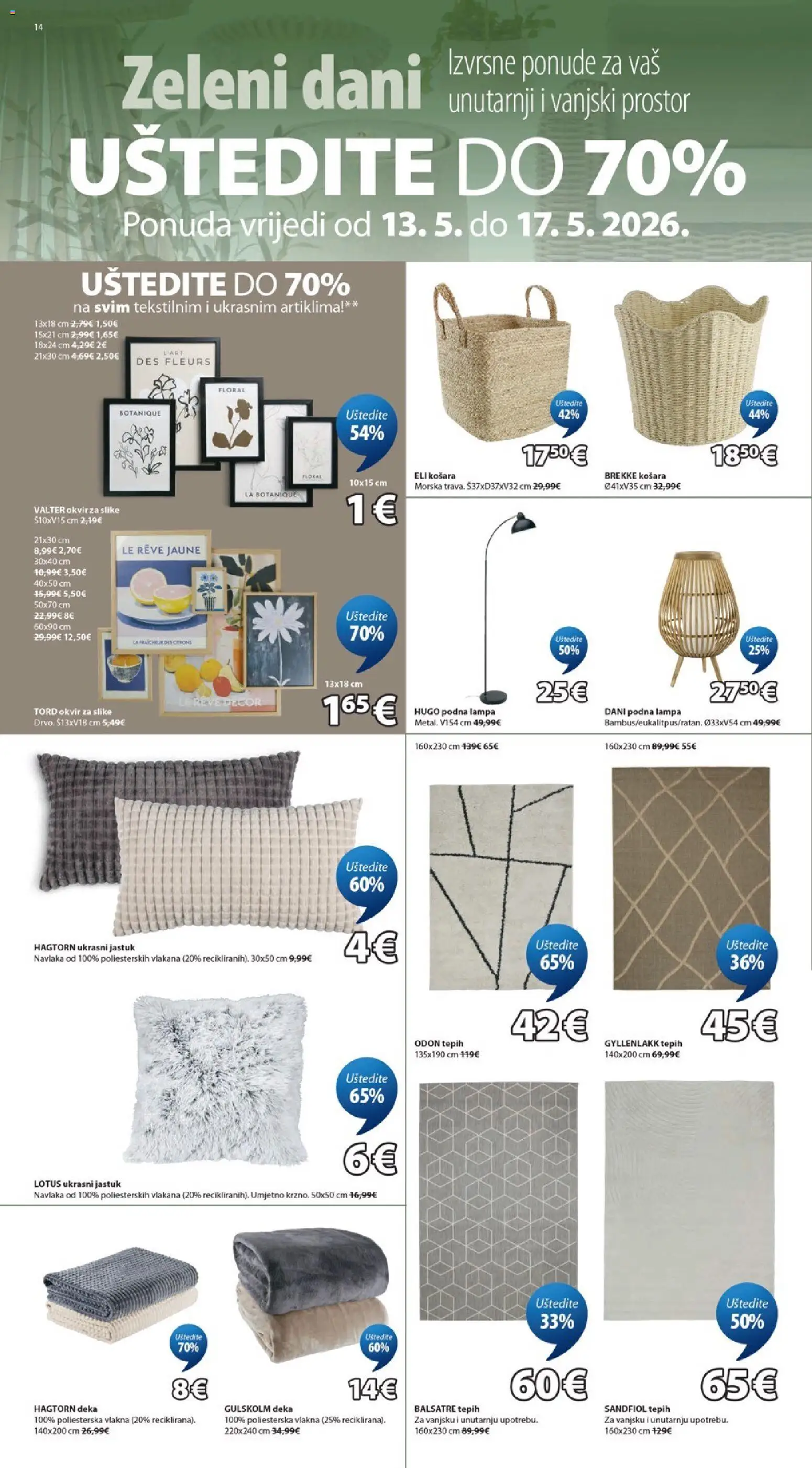 JYSK katalog | vrijedi od 13.05.2026 | Stranica: 14
