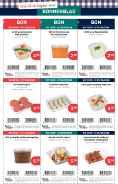 Buurtslagers Folder / Publicité - Voorbeeld van een folder van Buurtslagers, geldig van 05/08/2026 | Pagina: 2 | Producten: Ham, Koktelcseresznye, Groenten