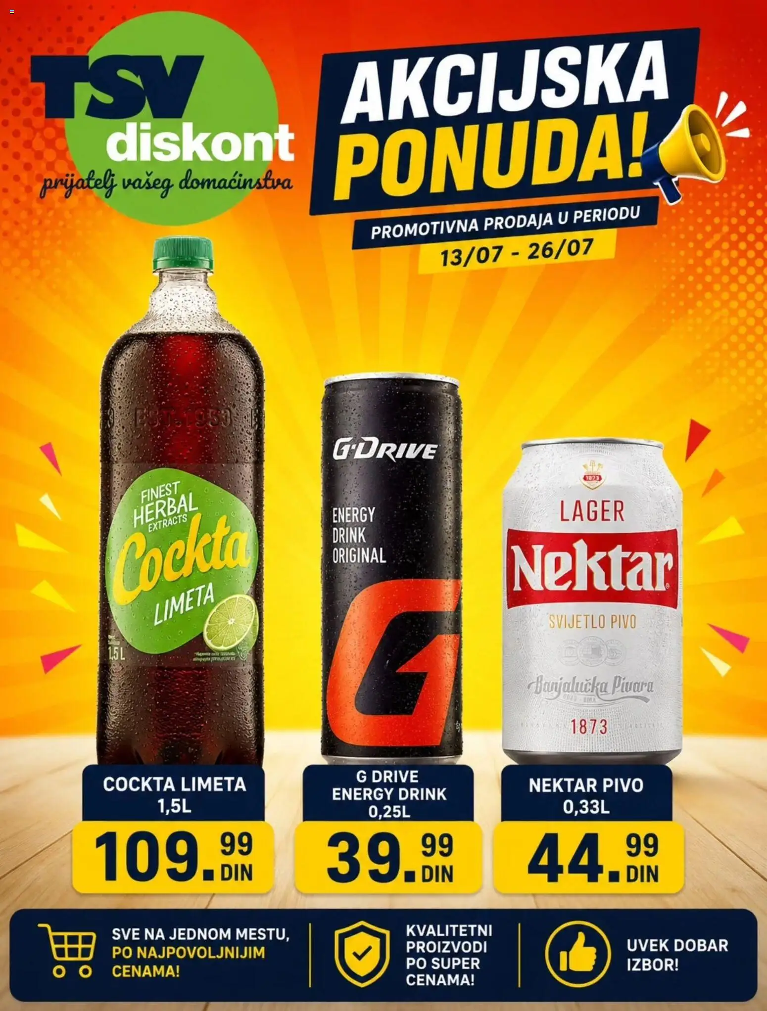 TSV Diskont katalog - važi od 13.07.2026 | Strana: 3 | Proizvode: Smoki, Kikiriki, Grickalice, Krem