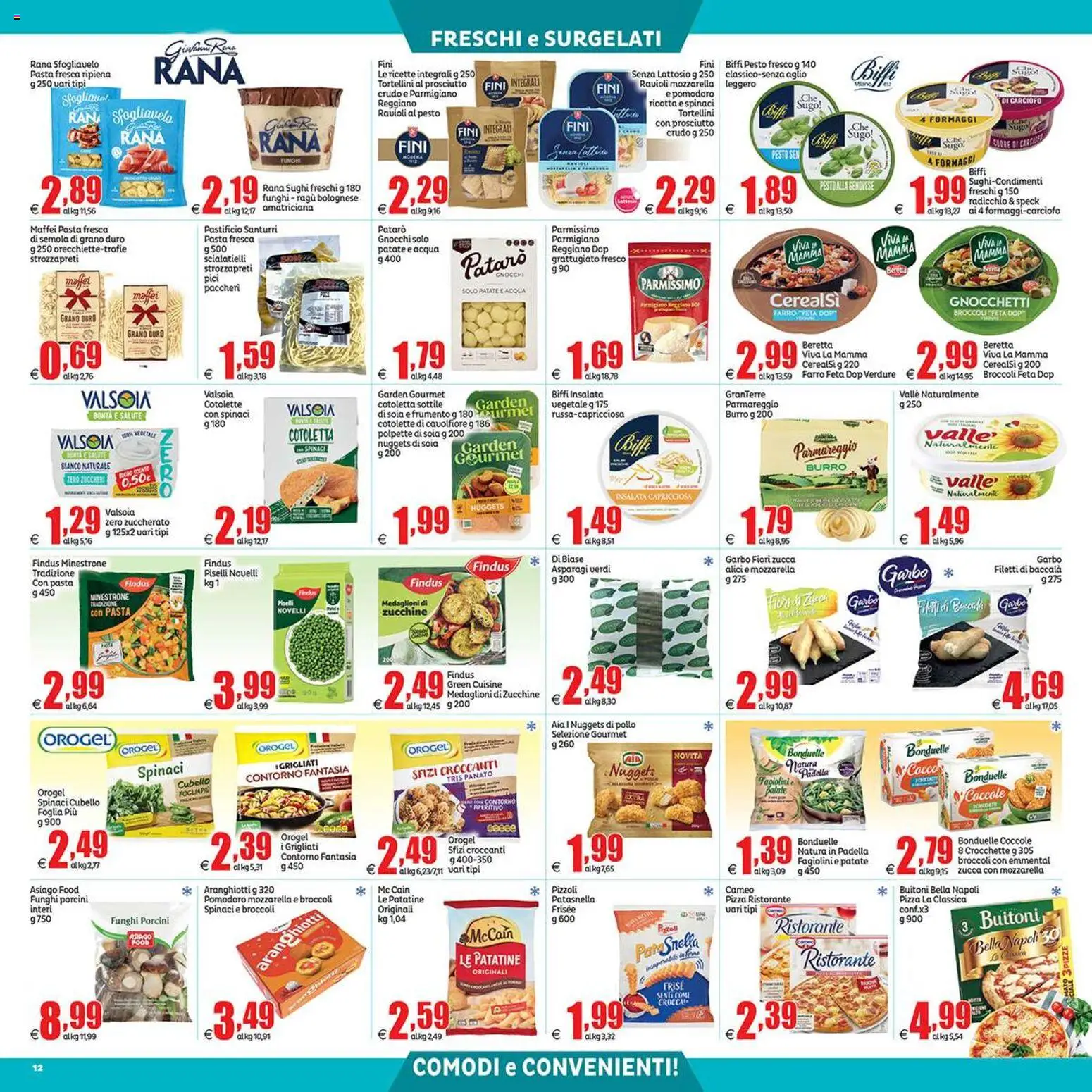 Volantino Elite Supermercati del 31/07/2026 | Pagina: 12 | Prodotti: Acqua, Zucchine, Paccheri, Gnocchi