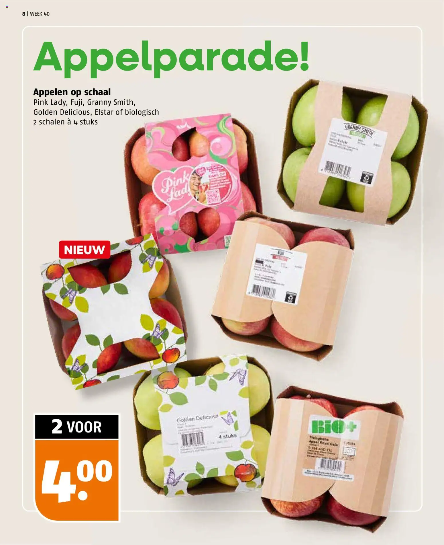 {H1} | Pagina: 8 | Producten: Schaal, Appelen