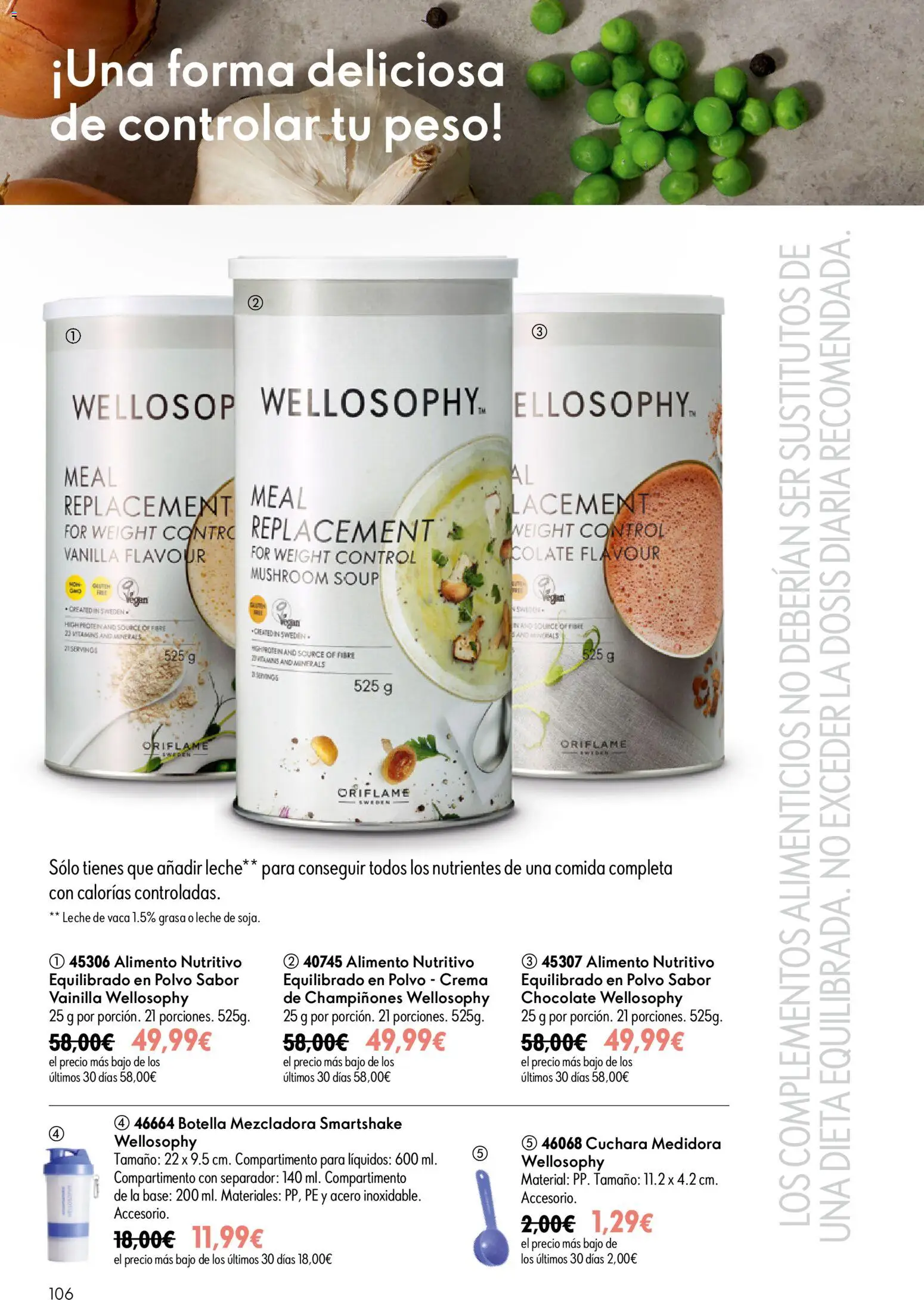 Oriflame - Catálogo Campaña 11 │ válido desde el 05/08/2026 | Página: 106 | Productos: Polvo, Leche, Chocolate, Peso
