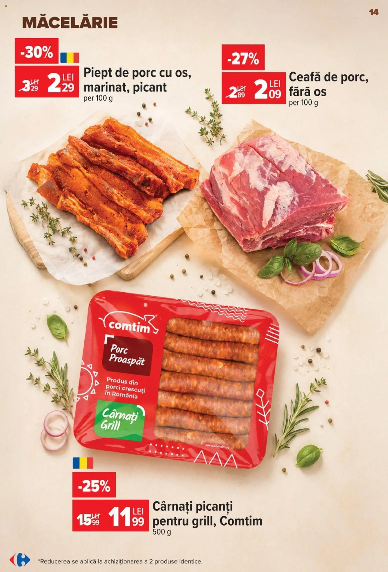 Noul catalog Carrefour – valabil de la 24.06.2026 | Pagină: 14 | Produse: Grill, Cârnați