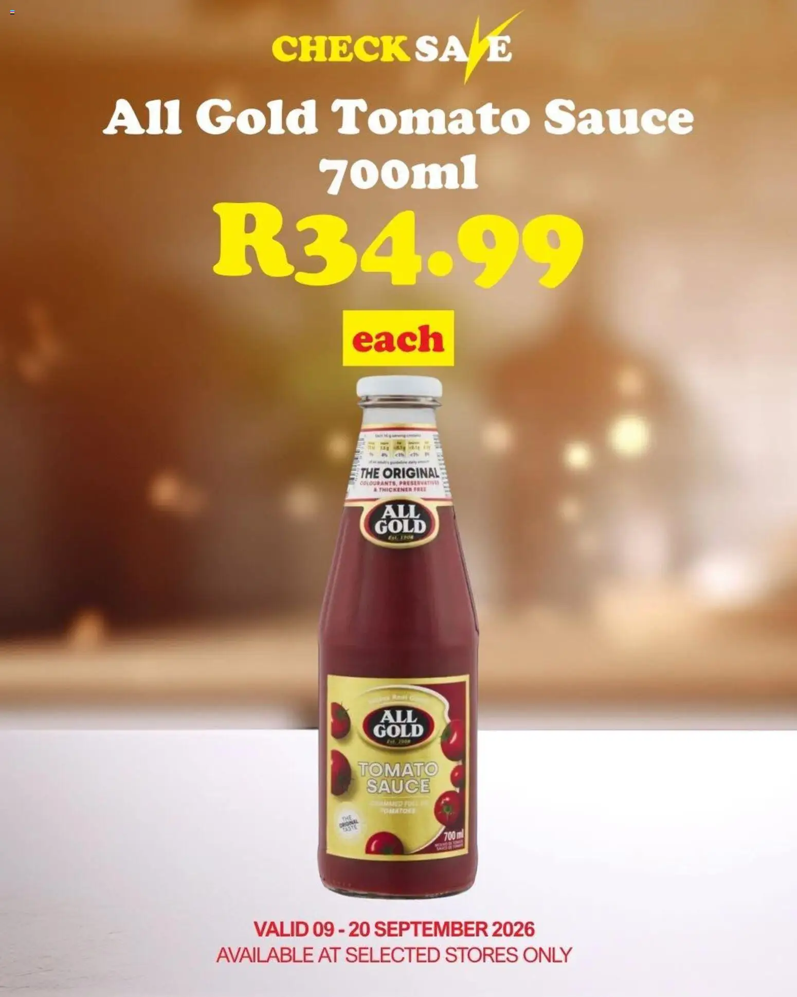 New Check Save catalogue – valid from 09/09/2026 | Page: 5 | Products: Tomatoes, Tomato sauce, Sauce