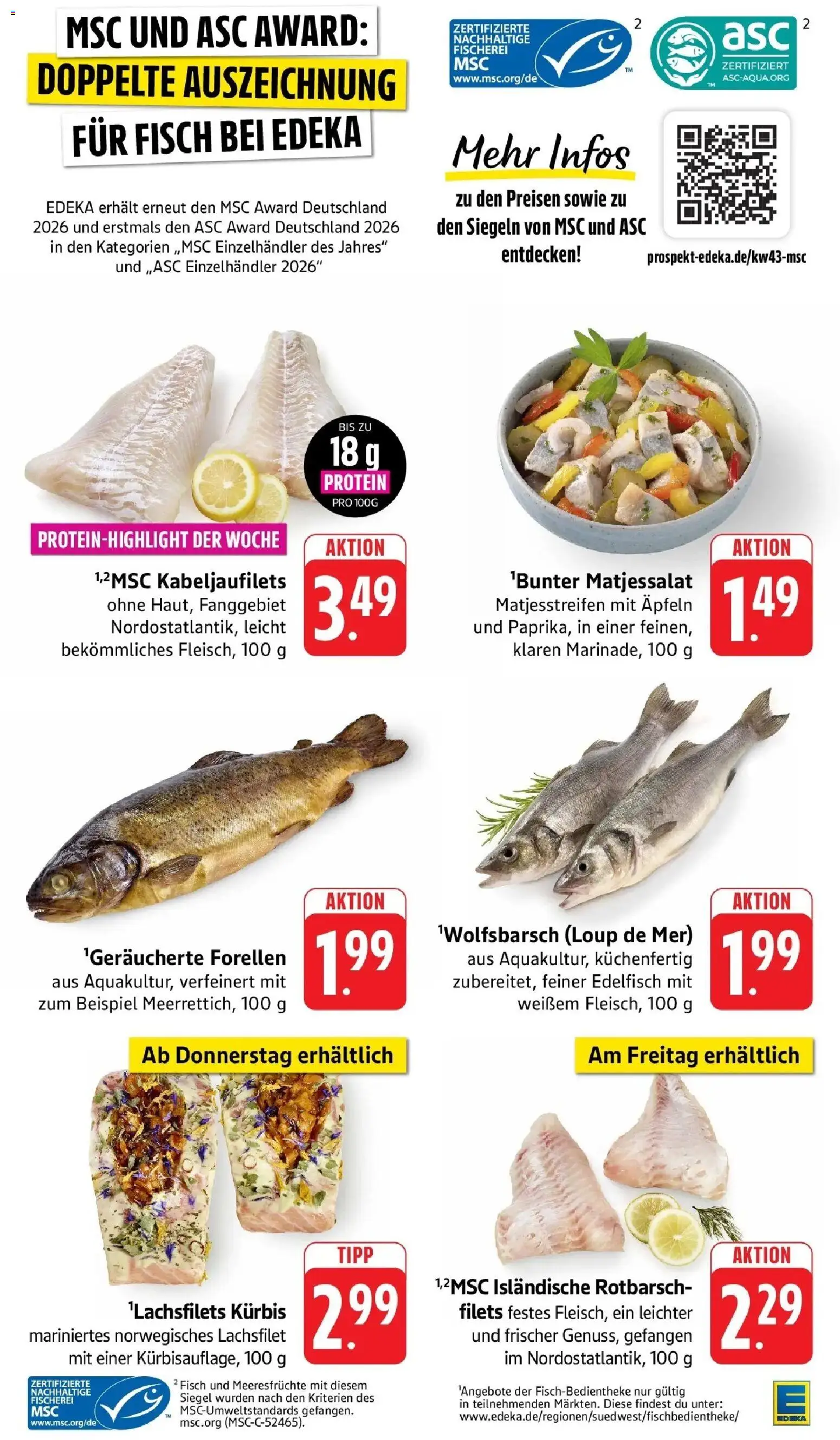 Edeka Prospekt Wangen (ab 19.10.2026) » Angebote Online | Seite: 13 | Produkte: Fisch, Meeresfrüchte, Kürbis