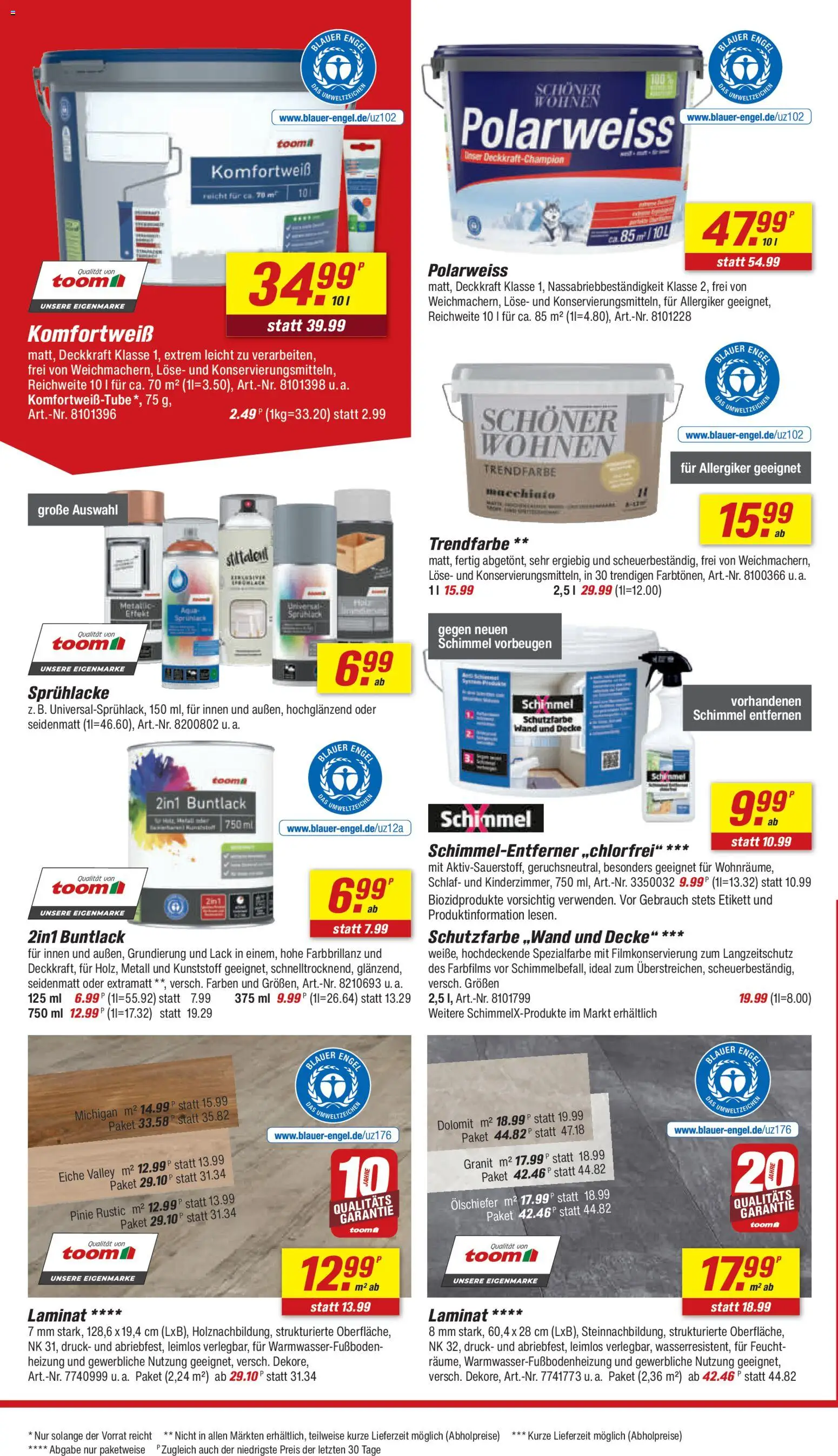 Toom Baumarkt Prospekt – gültig ab 08.08.2026 | Seite: 10 | Produkte: Decke