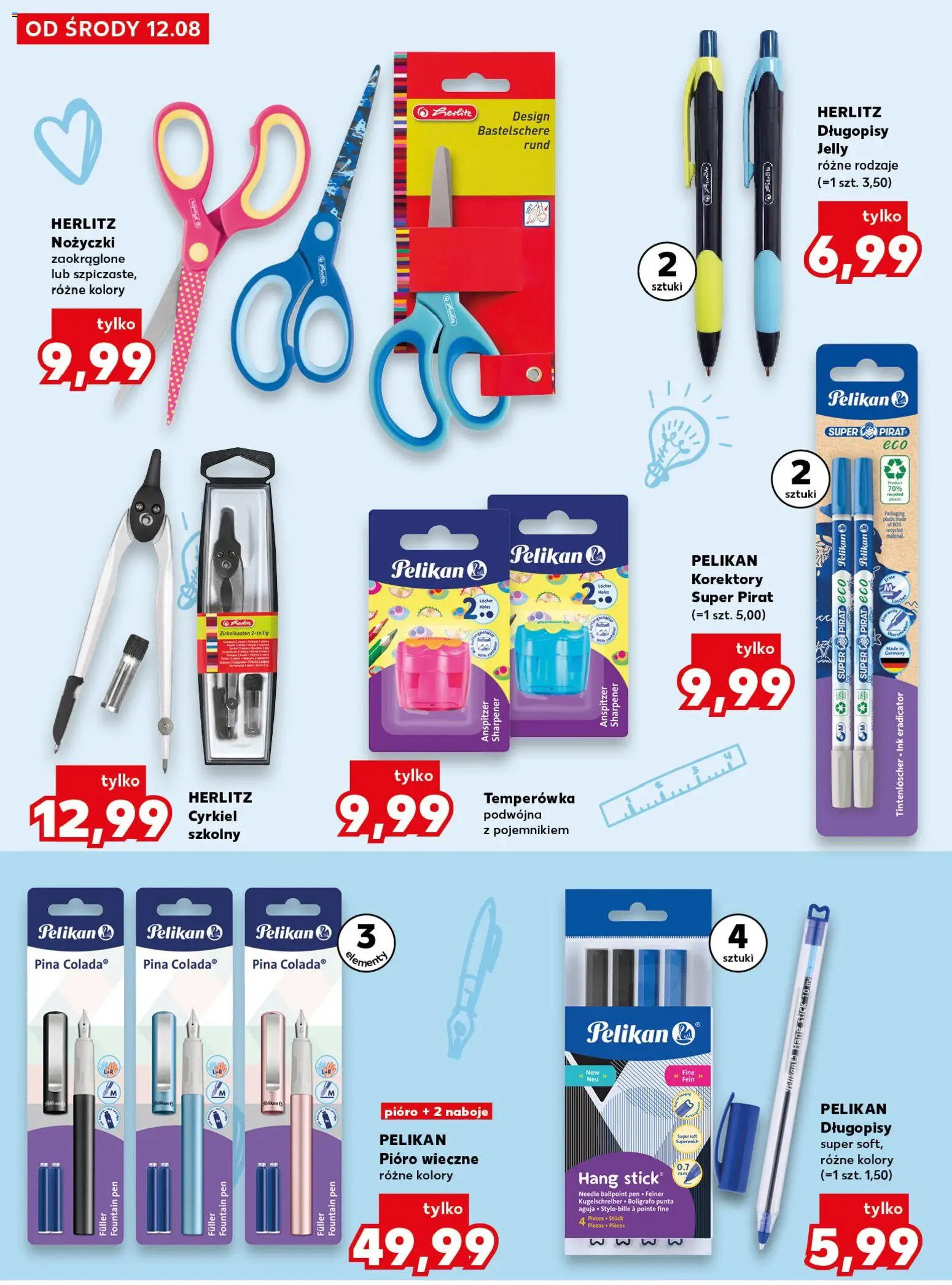 Kaufland gazetka - Wszystko do szkoły od 12.08.2026 | Strona: 24 | Produkty: Temperówka, Długopisy
