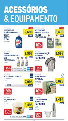 Pré-visualização Makro folheto válido de 30/06/2026 | Página: 16 | Produtos: Guardanapos, Detergente, Mesa, Toalha de mesa