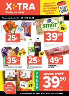 Coop X:-TRA erbjudanden - Förhandsvisning av reklamblad från butik Coop X:-TRA aktuell från 19/10/2026