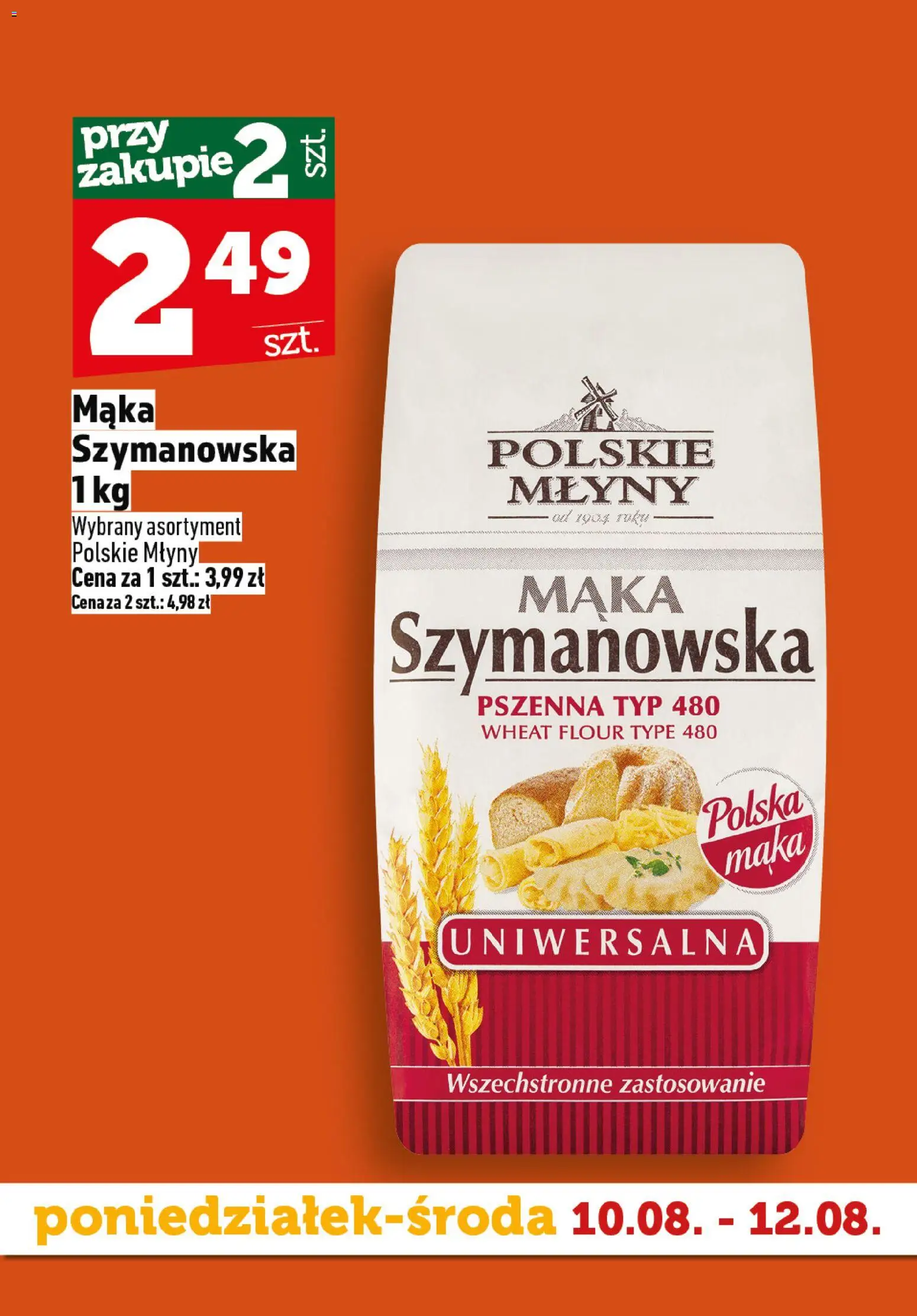 Topaz gazetka - Superstart tygodnia od 10.08.2026 | Strona: 4 | Produkty: Mąka
