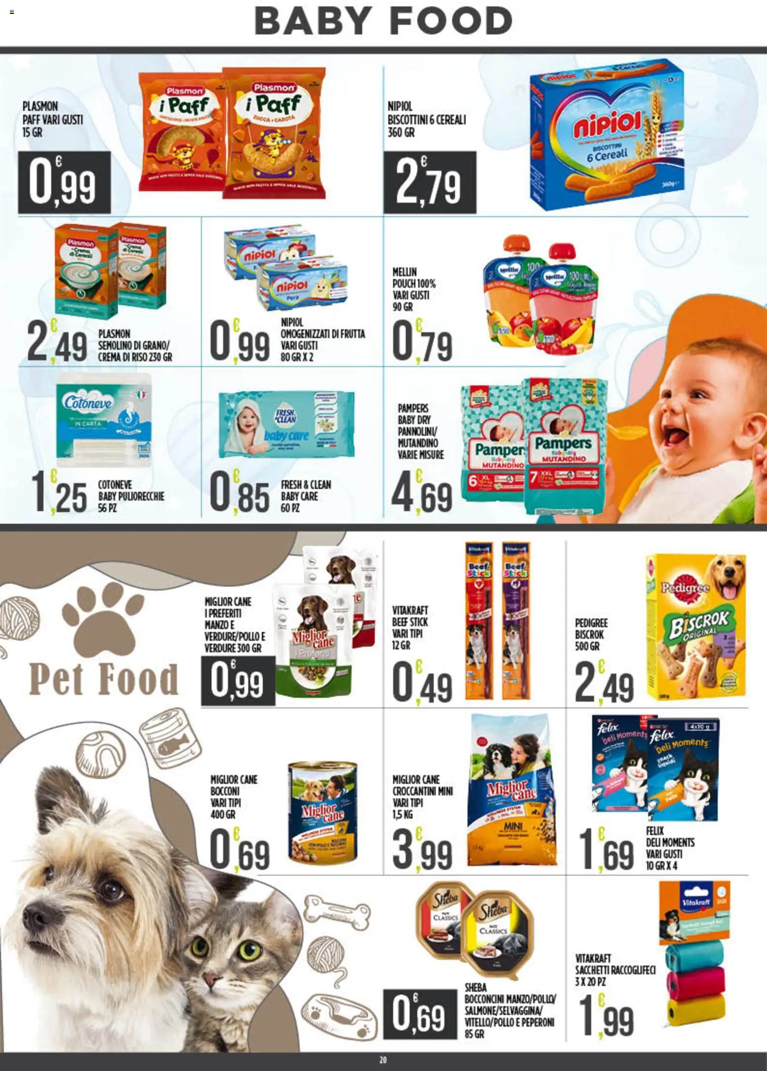 Volantino Euroesse del 04.05.2026 | Pagina: 20 | Prodotti: Crema, Pannolini, Frutta, Pampers