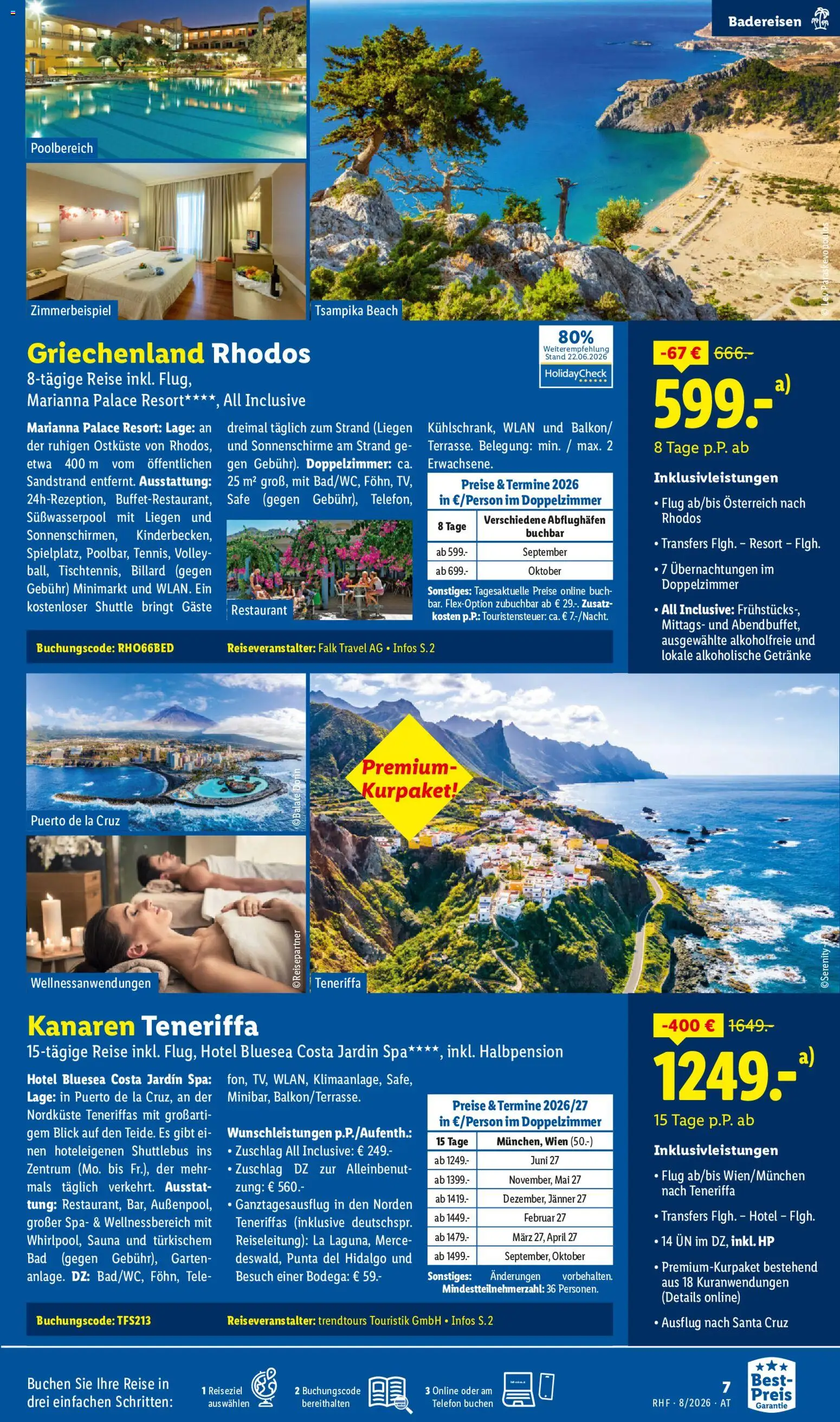 Lidl August Reise - Highlights gültig ab 29.07.2026 | Seite: 7 | Produkte: Telefon, Bad