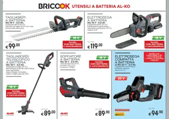 Anteprima del volantino Brico OK volantino Macchine da Giardino valido a partire dal 05/03/2026 | Pagina: 23 | Prodotti: Taglio, Batteria, Batterie, Caricabatterie