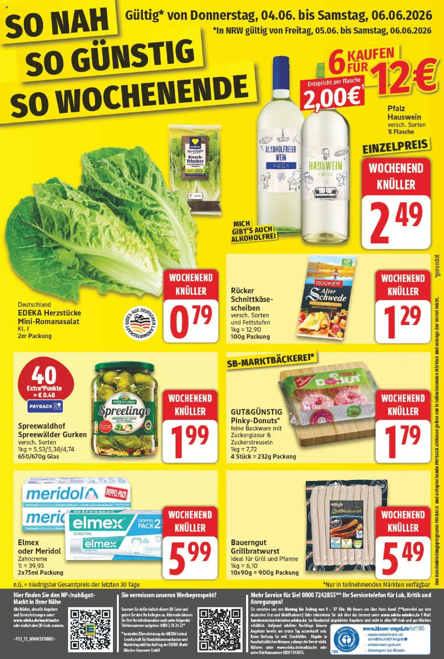 NP Discount Prospekt – gültig ab 01.06.2026 | Seite: 12 | Produkte: Grill, Bauerngut, Wein, Gurken