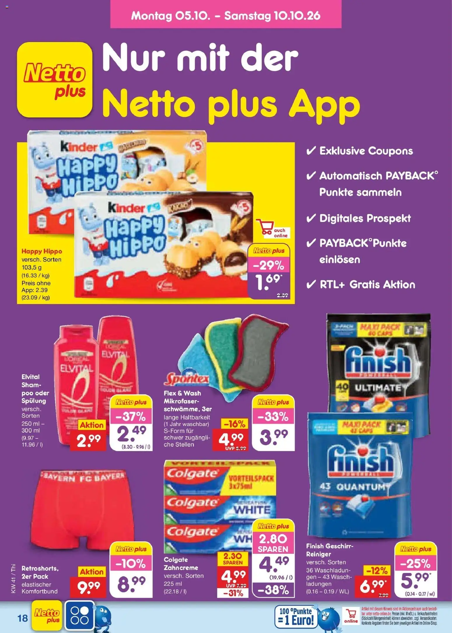 Netto Marken-Discount Prospekt Pirna – gültig ab 05.10.2026 | Seite: 18 | Produkte: Finish, Spülung