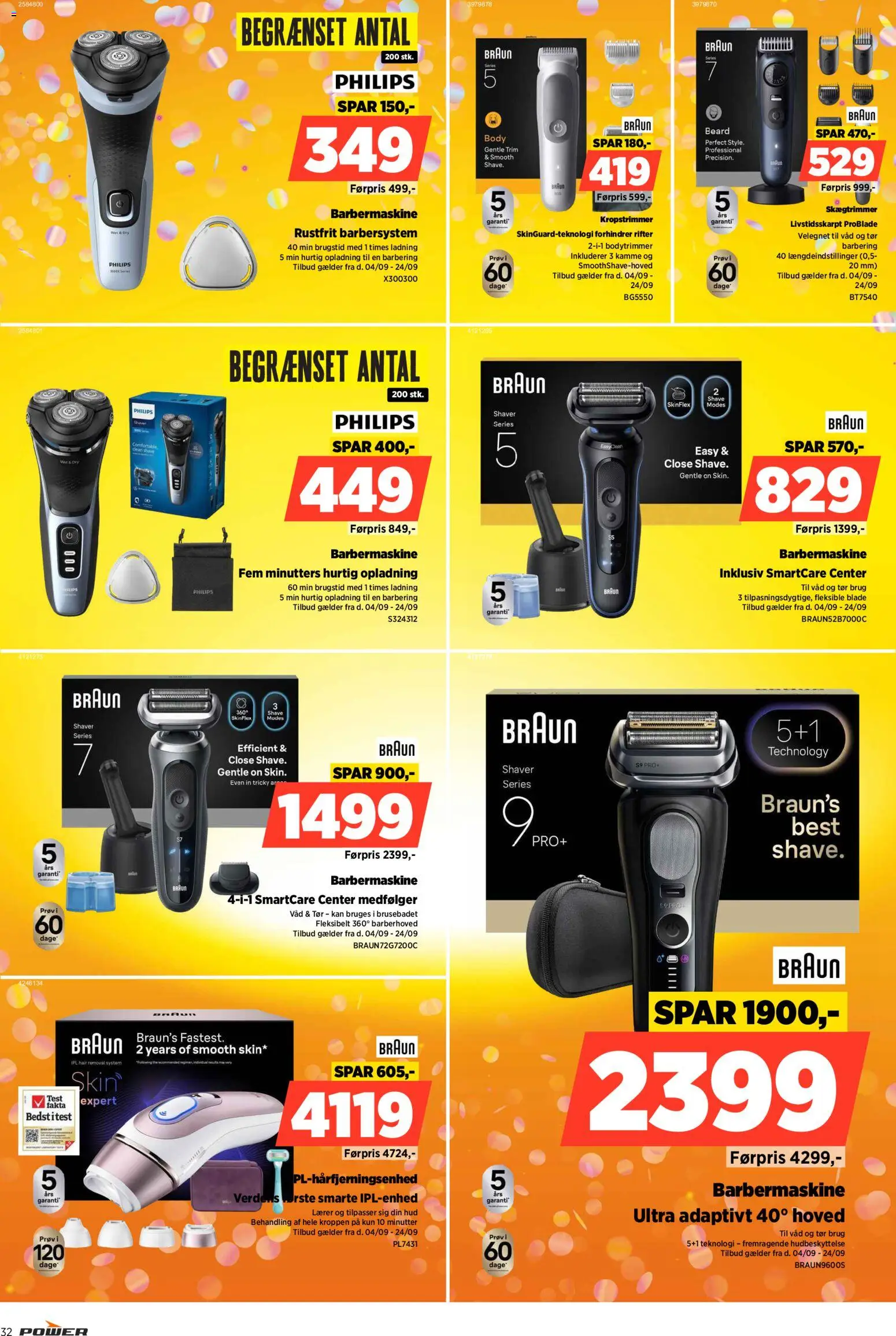 Power tilbudsavis – gyldig fra 04/09/2026 | Side: 32 | Produkter: Barbermaskine