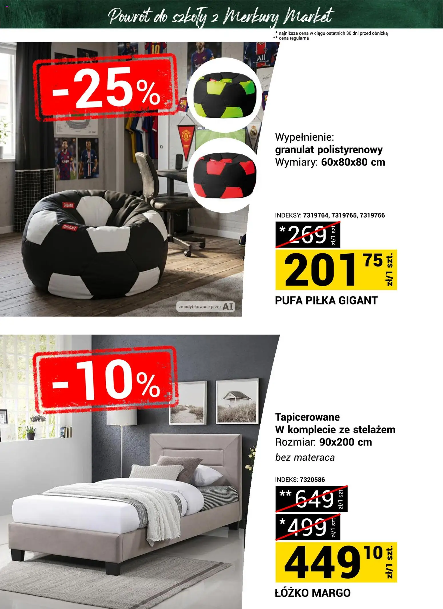 Merkury Market gazetka - Powrót do szkoły od 22.08.2026 | Strona: 12 | Produkty: Łóżko