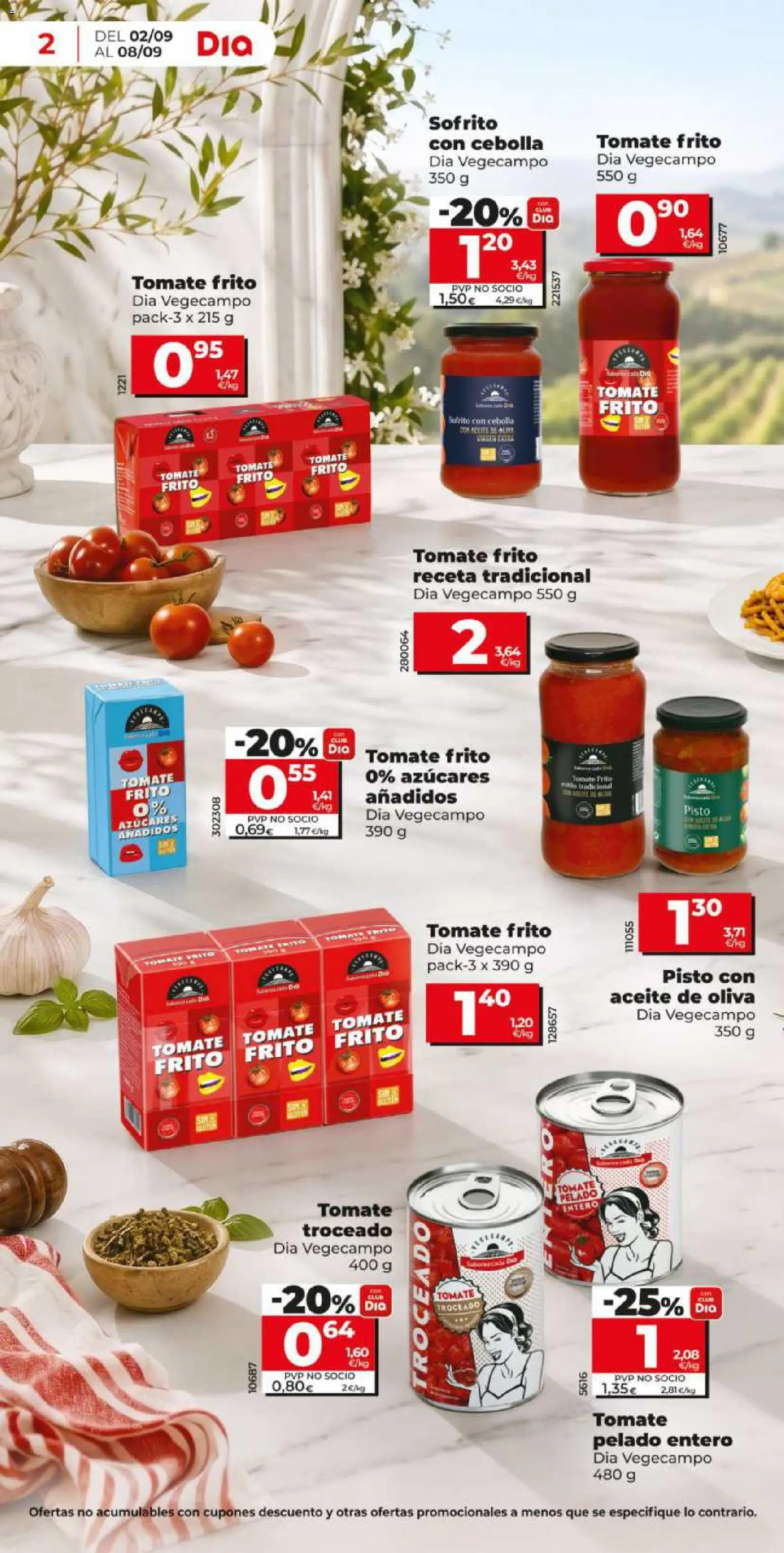 Dia - folleto │ válido desde el 02/09/2026 | Página: 2 | Productos: Aceite, Tomate, Aceite de oliva, Cebolla