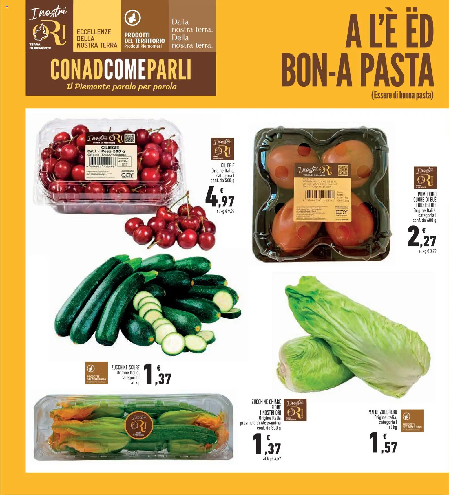 Volantino Conad del 18.06.2026 | Pagina: 6 | Prodotti: Zucchero, Pasta, Zucchine, Terra