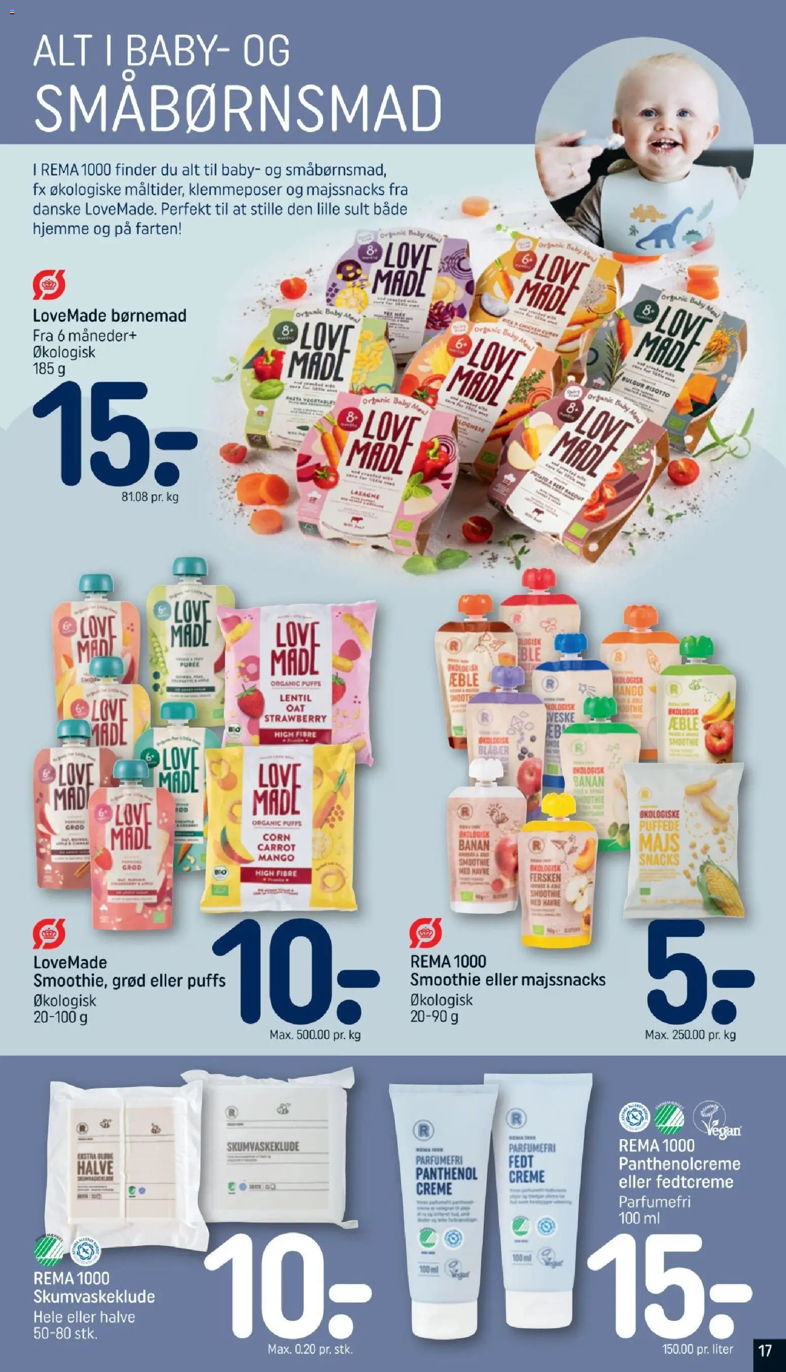 Rema 1000 tilbudsavis – gyldig fra 16/08/2026 | Side: 17 | Produkter: Blåbær, Mango, Pasta, Majs