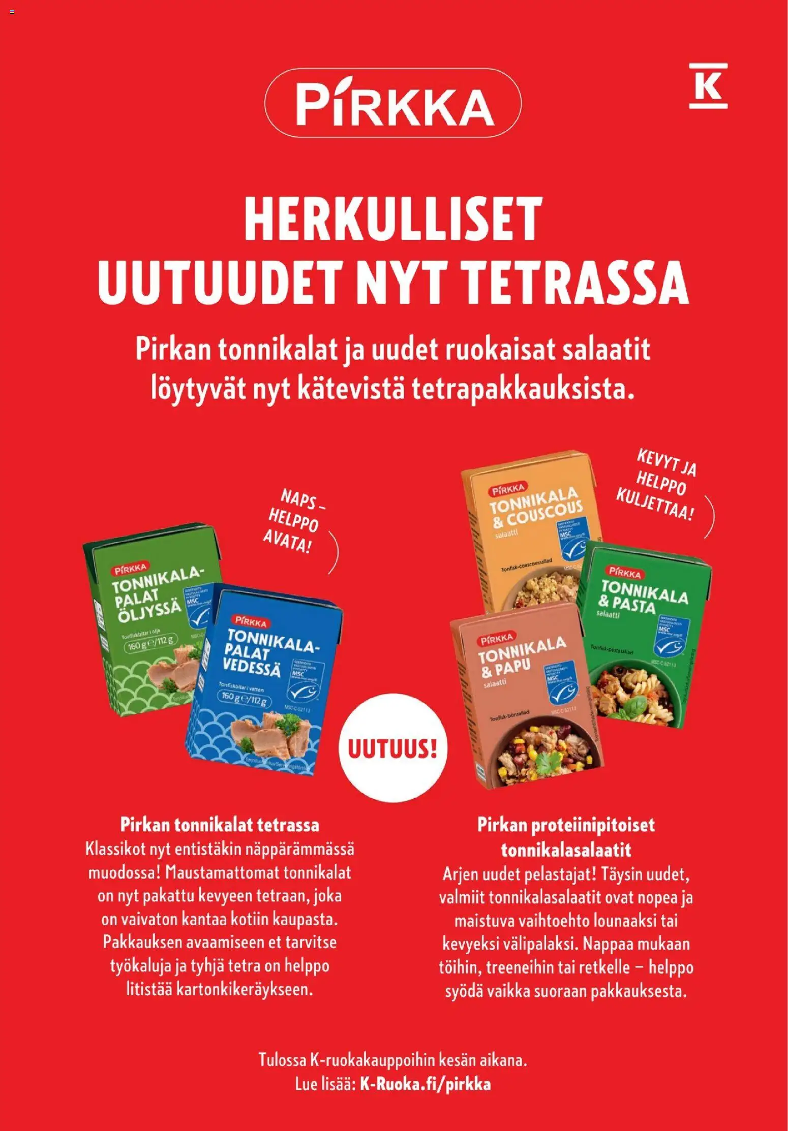 K-Market tarjoukset - K-Ruoka – voimassa 10.06.2026 alkaen | Sivu: 23 | Tuotteet: Couscous, Pasta, Salaatti, Tonnikala