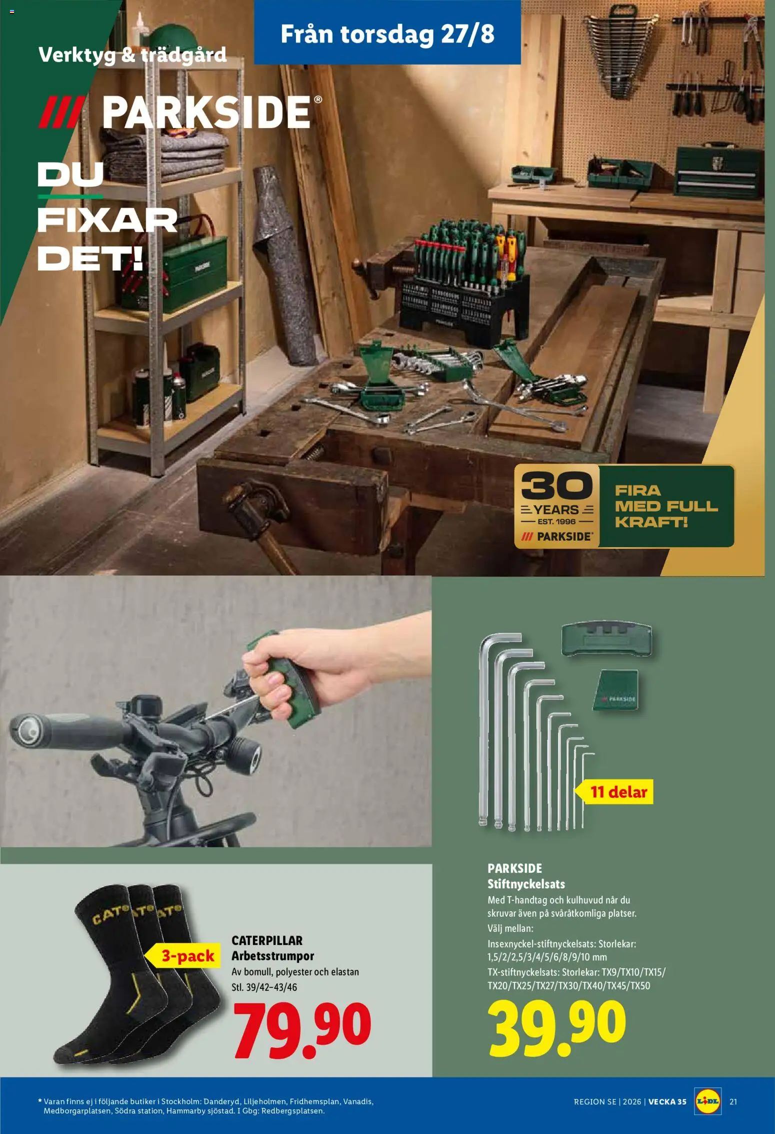 Lidl reklamblad aktuell från 24/08/2026 | Sida: 23 | Produkter: Verktyg, Strumpor, Set