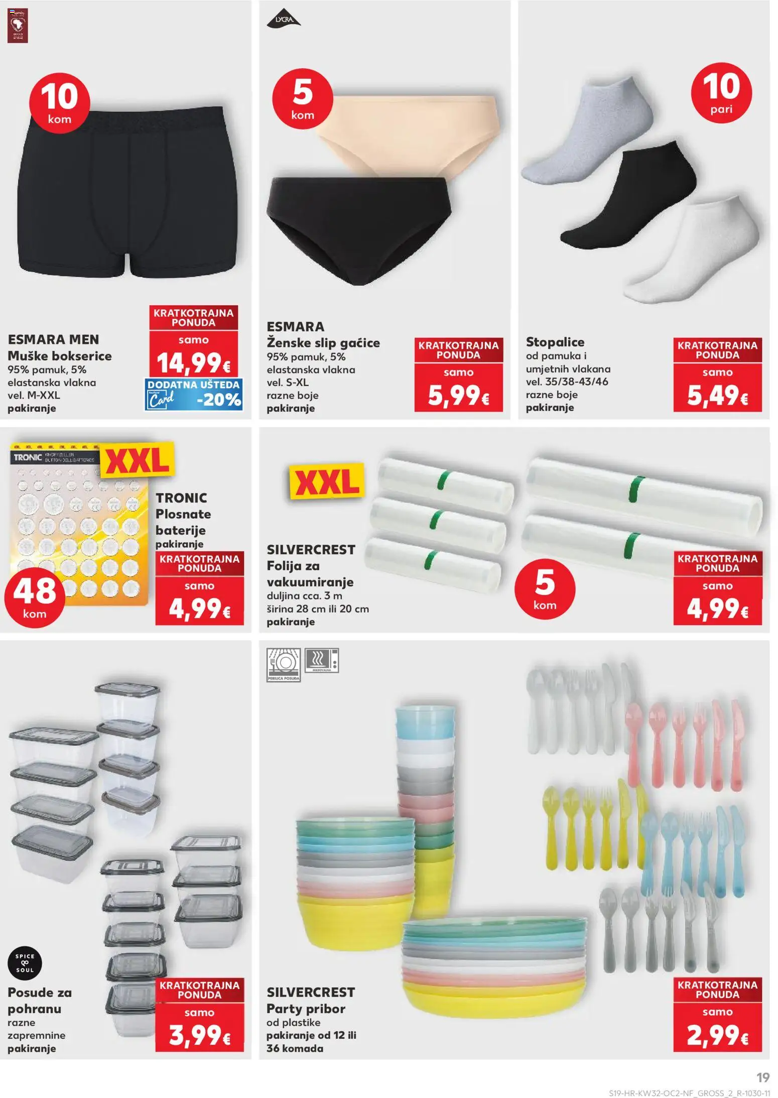 Kaufland HR akciós ujság - amely érvényes a következő dátumtól: 2026.08.06. | Oldal: 19