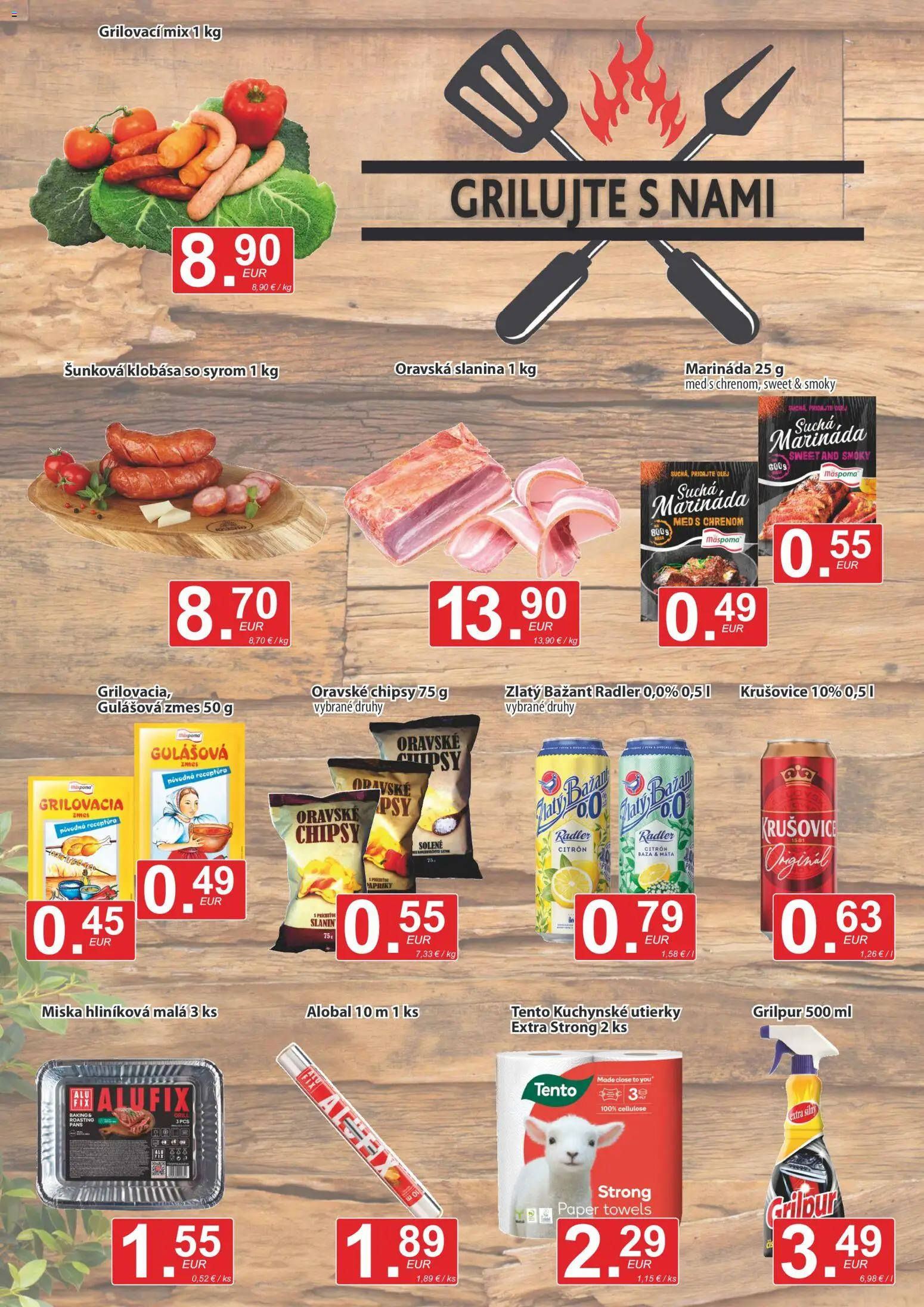 Nové CBA Verex akcie – leták je platný od 18.06.2026 | Strana: 3 | Produkty: Olej, Slanina, Radler, Zlatý Bažant
