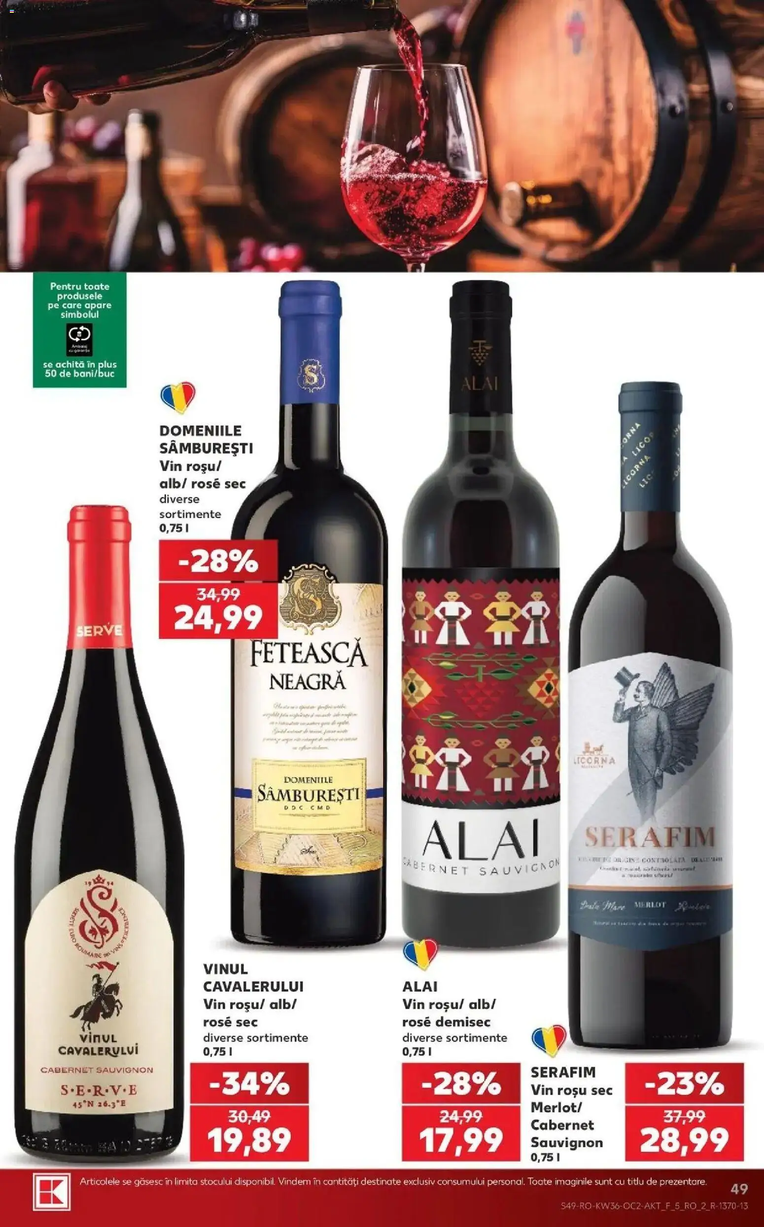 Kaufland Vaslui 02.09.2026 - Revista si Oferta | Pagină: 49 | Produse: Vin rosu, Vin, Sauvignon, Plus
